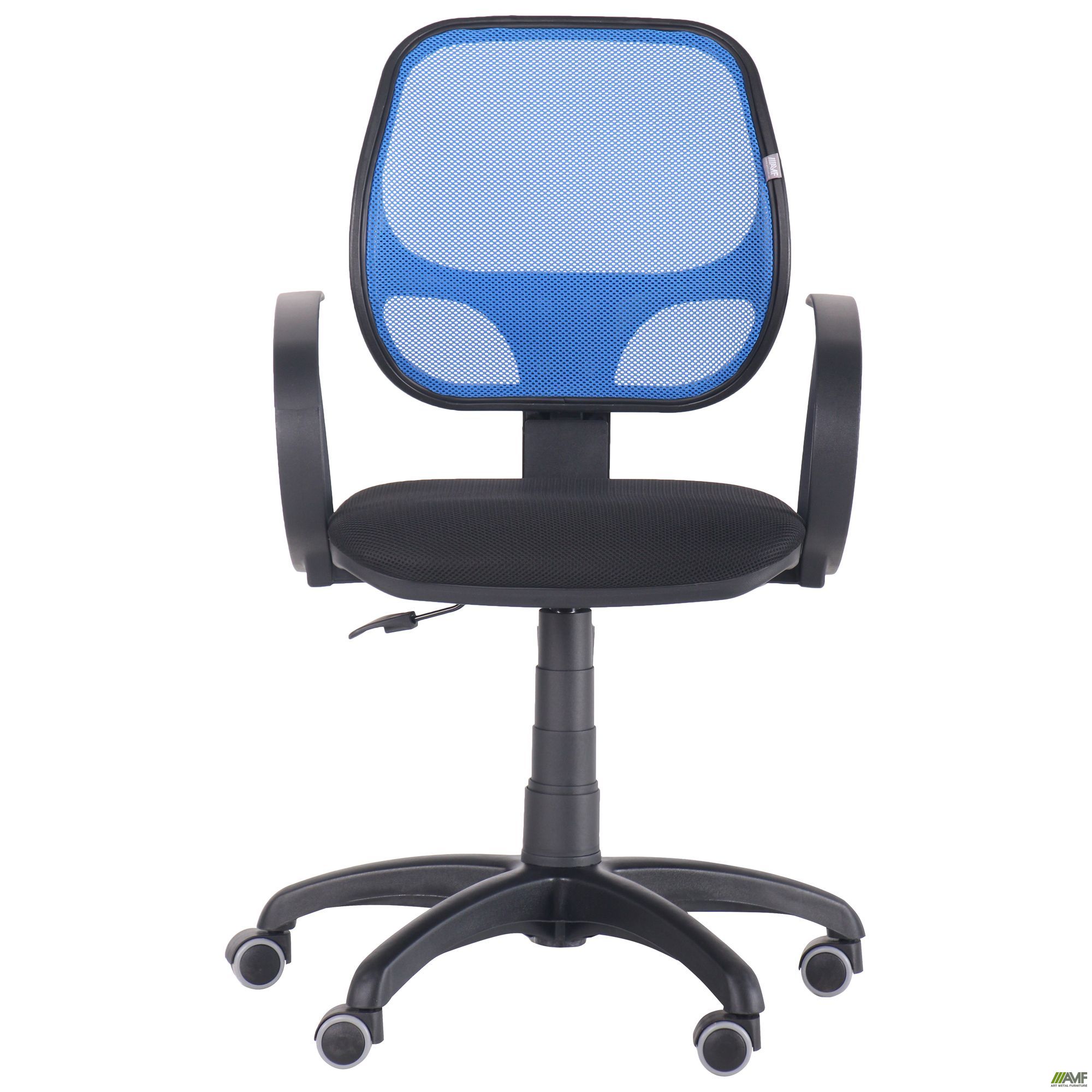 Фото 3 - Кресло Бит/АМФ-8 сиденье Сетка черная/спинка Сетка синяя 