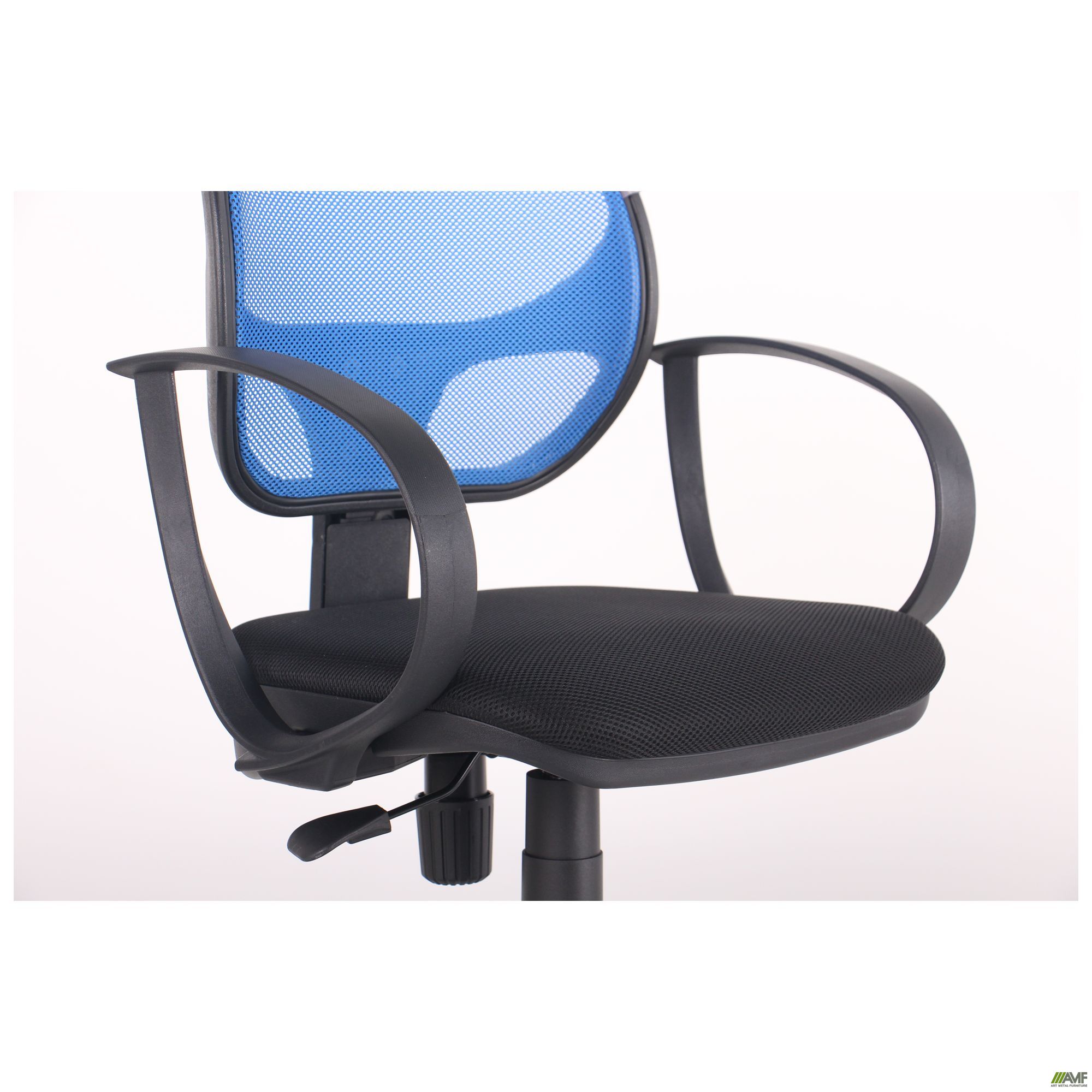 Фото 8 - Кресло Бит/АМФ-8 сиденье Сетка черная/спинка Сетка синяя 