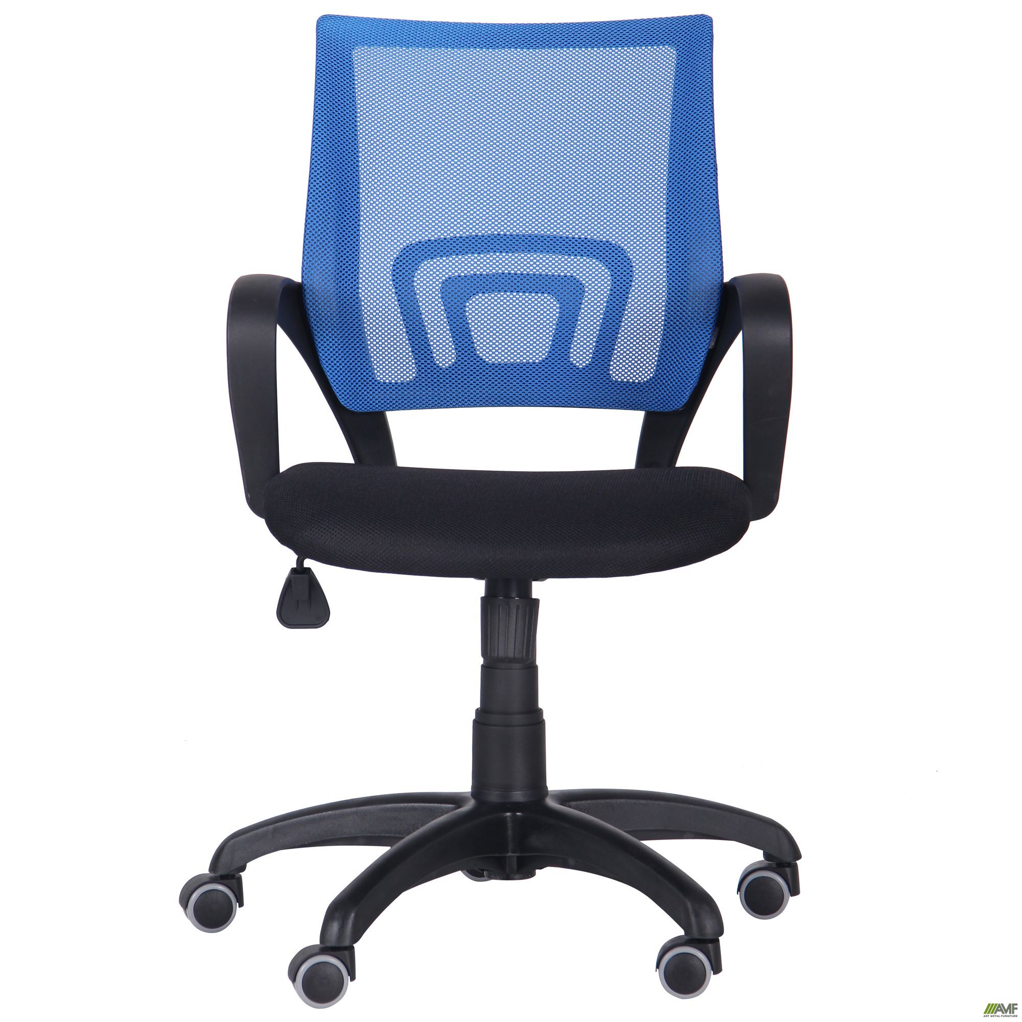 Фото 3 - Кресло Веб сиденье Сетка черная/спинка Сетка синяя 