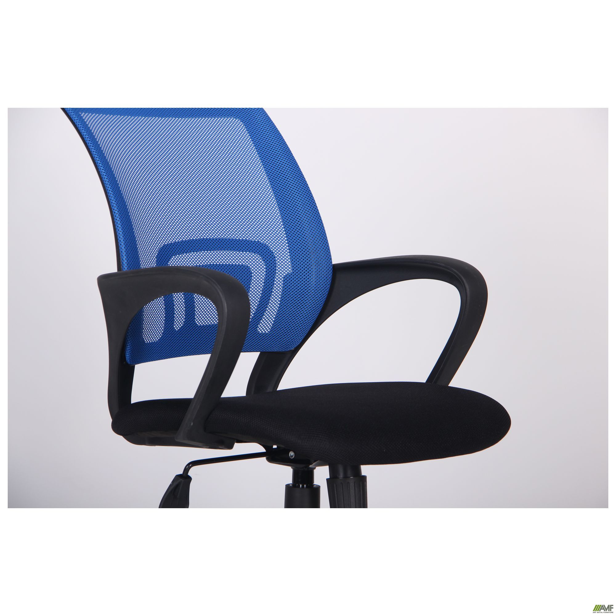 Фото 8 - Кресло Веб сиденье Сетка черная/спинка Сетка синяя 