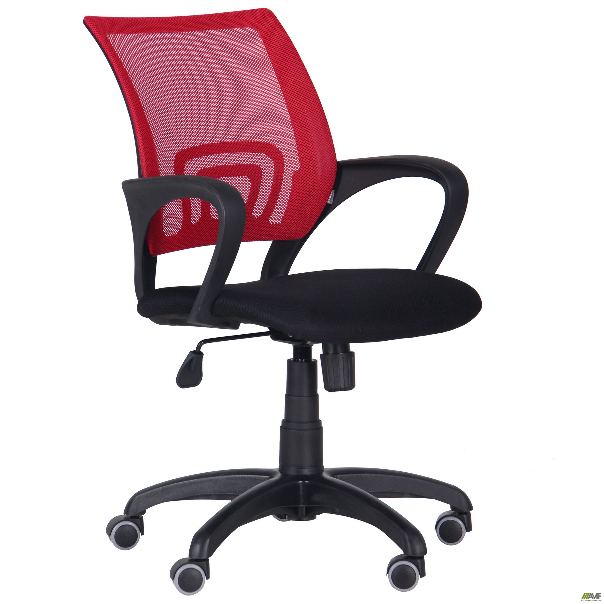 Фото 1 - Кресло Веб сиденье Сетка черная/спинка Сетка красная 