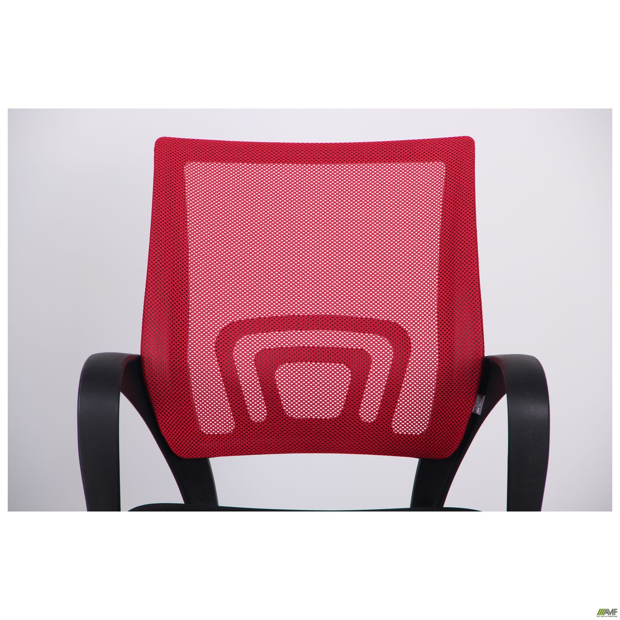 Фото 6 - Крісло Веб сидіння Сітка чорна/спинка Сітка червона 