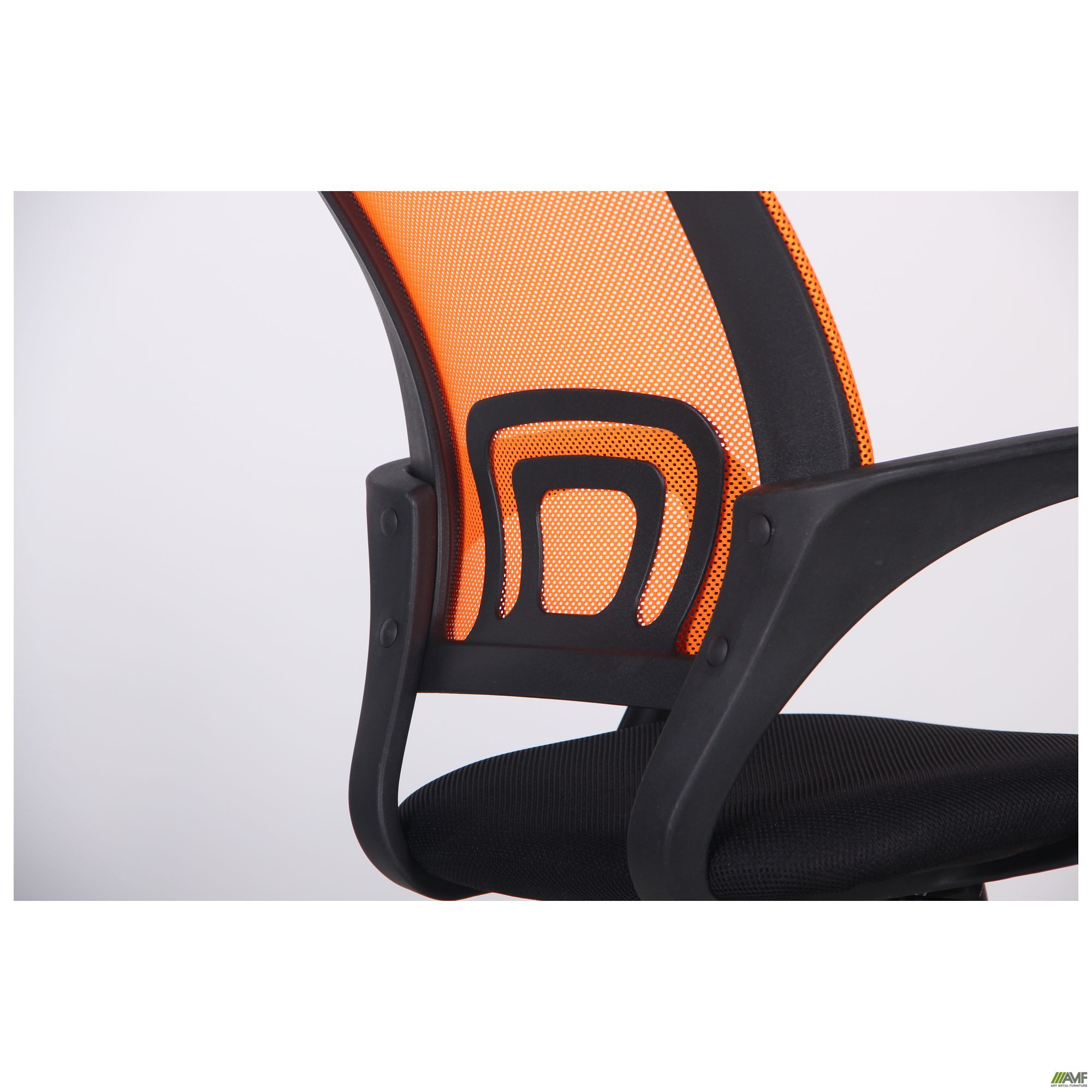 Фото 13 - Кресло Веб сиденье Сетка черная/спинка Сетка оранжевая 