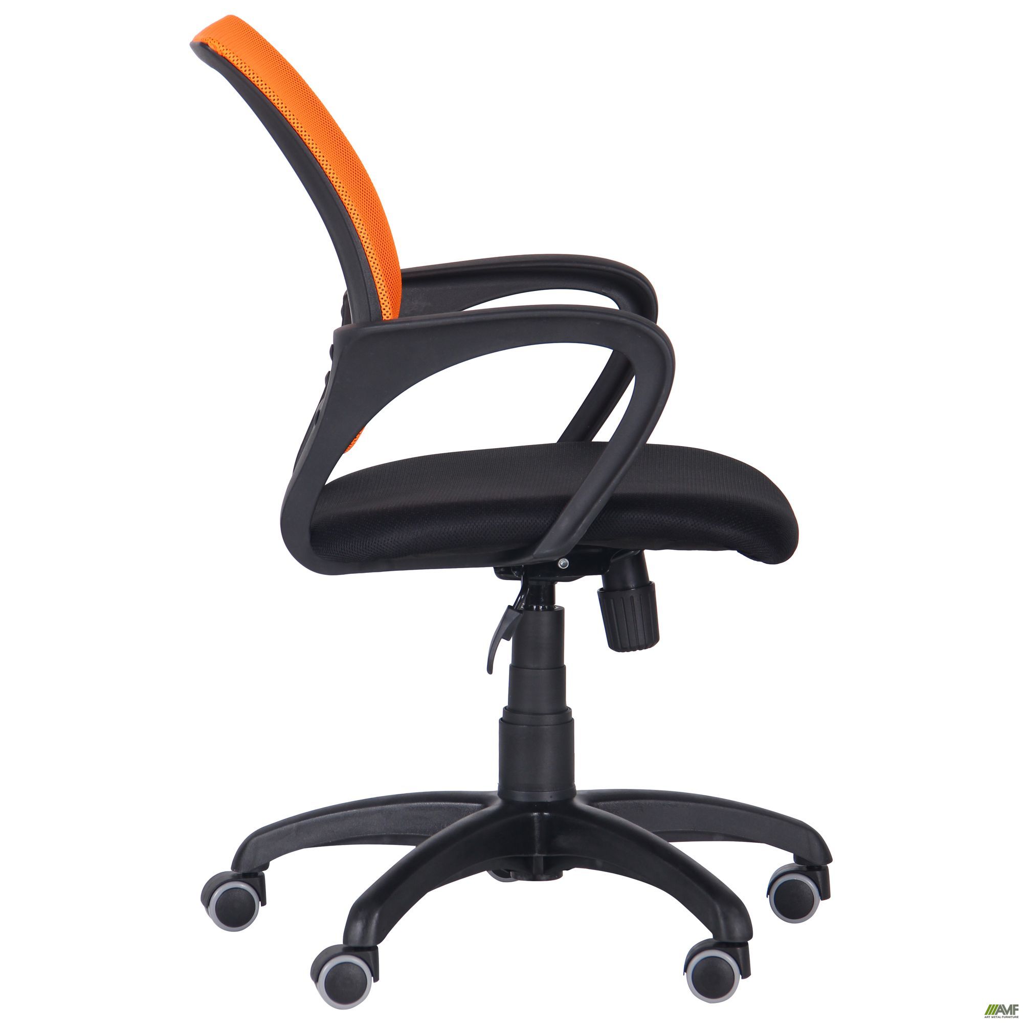 Фото 4 - Кресло Веб сиденье Сетка черная/спинка Сетка оранжевая 