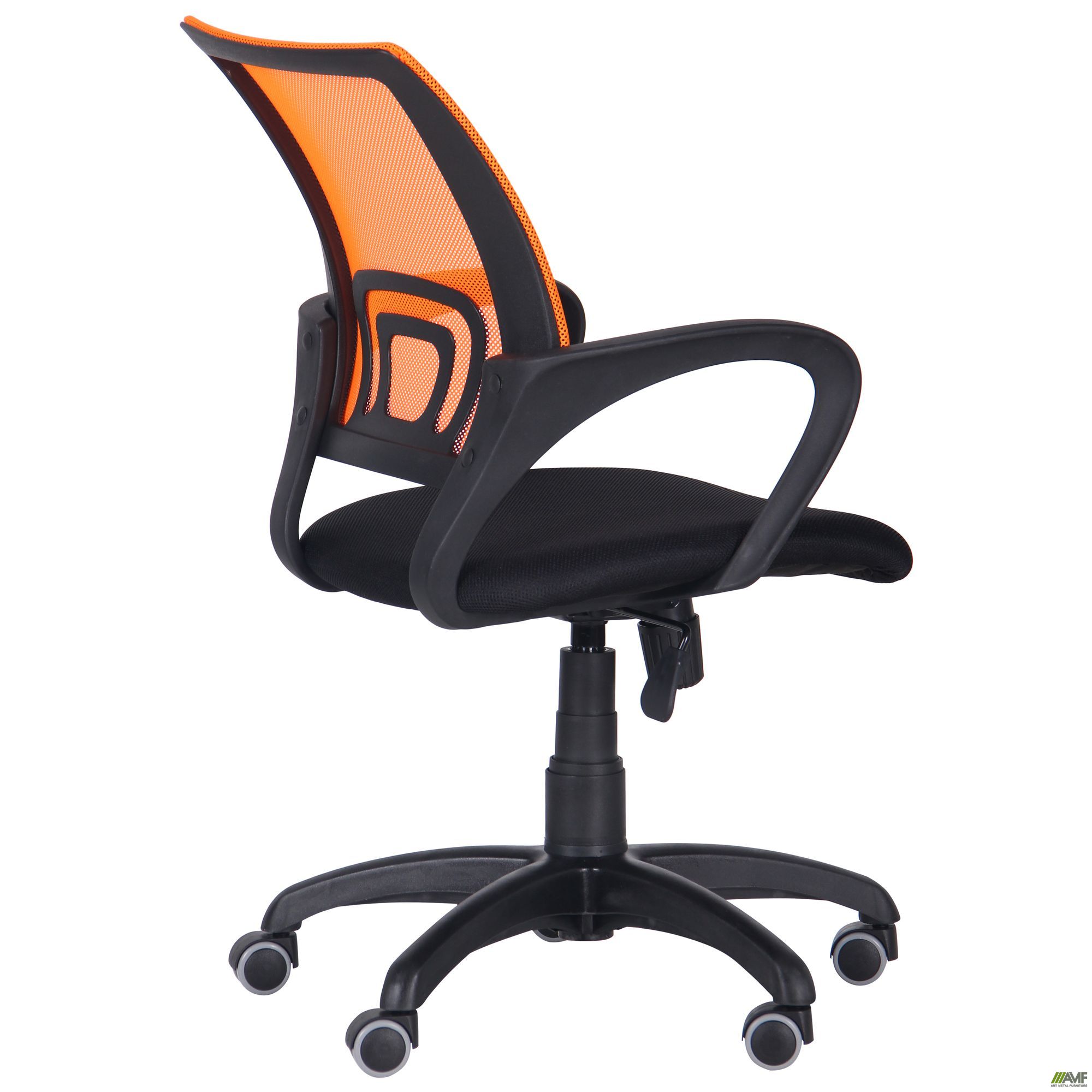 Фото 5 - Кресло Веб сиденье Сетка черная/спинка Сетка оранжевая 