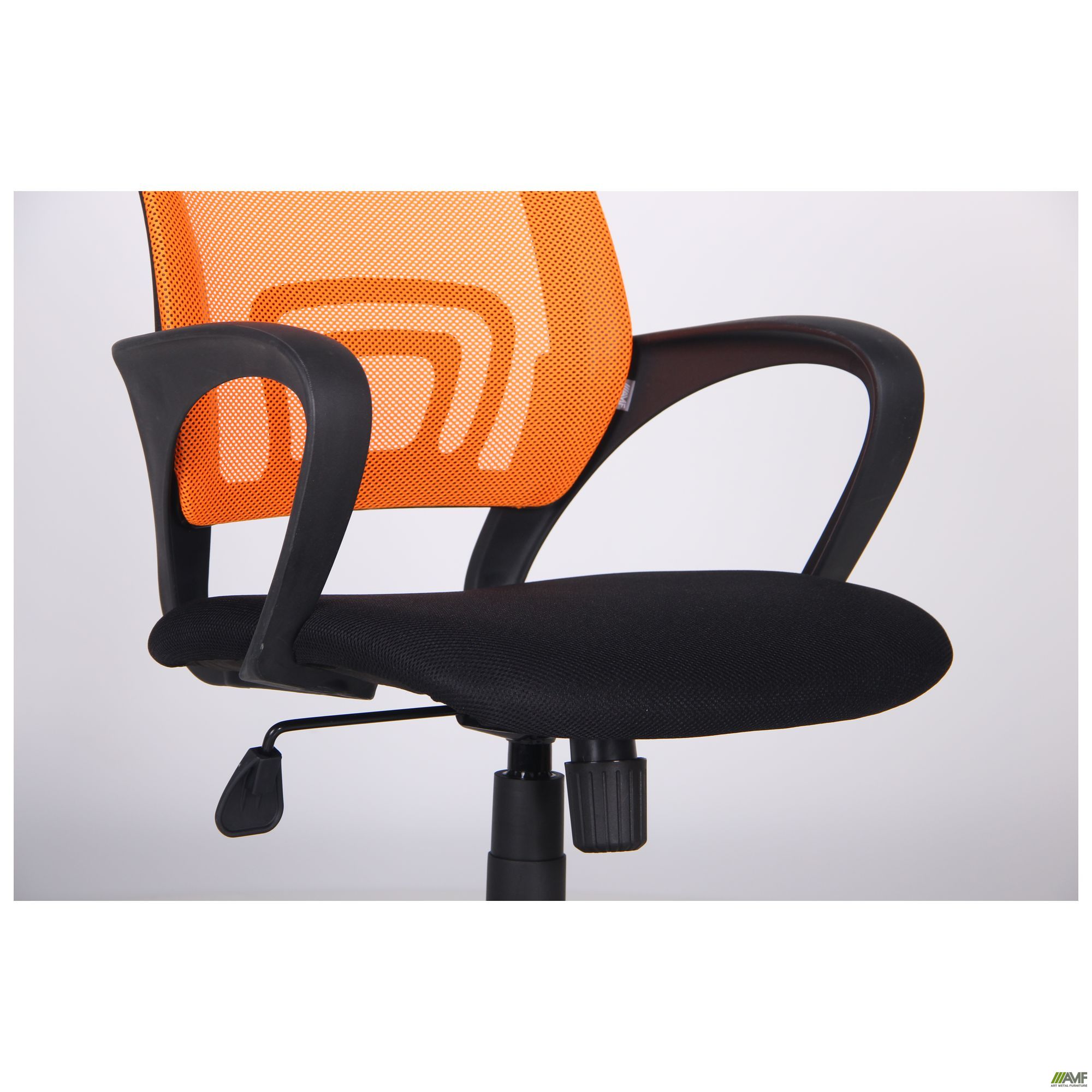 Фото 7 - Кресло Веб сиденье Сетка черная/спинка Сетка оранжевая 