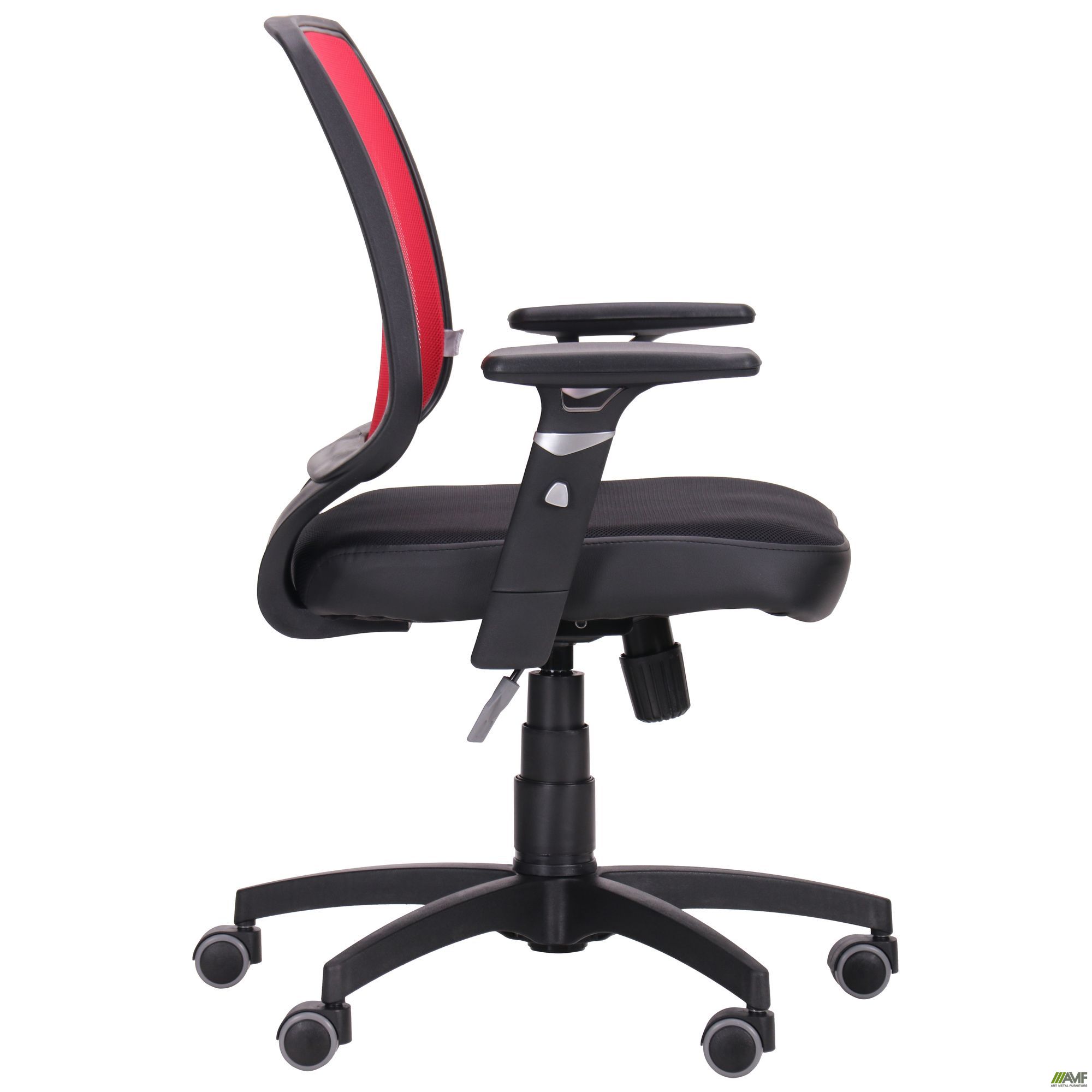 Фото 3 - Кресло Онлайн сиденье Сетка черная/спинка Сетка красная 