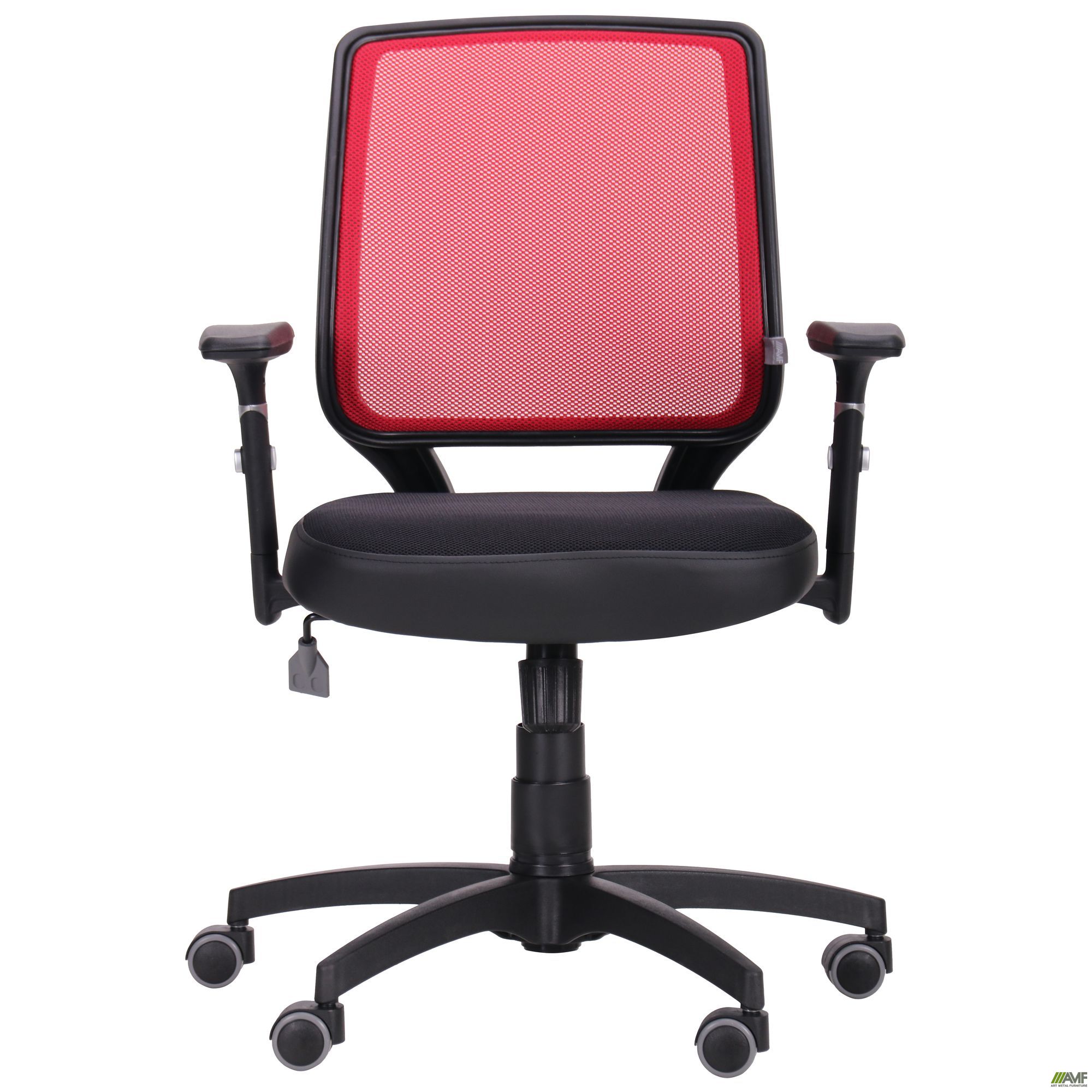 Фото 4 - Кресло Онлайн сиденье Сетка черная/спинка Сетка красная 