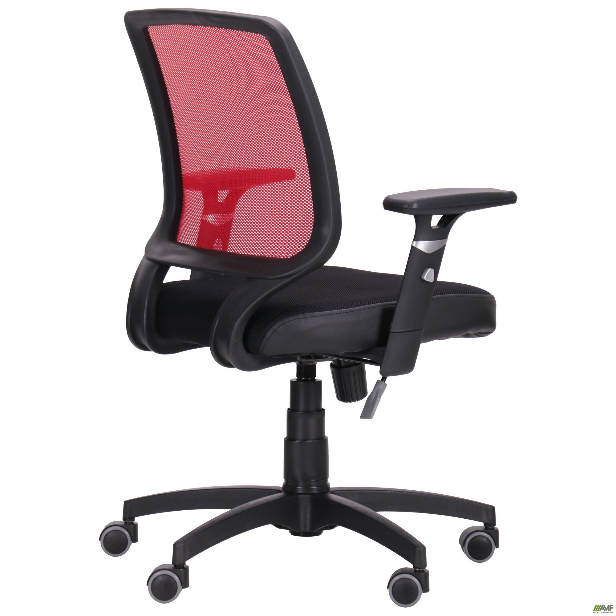 Фото 5 - Кресло Онлайн сиденье Сетка черная/спинка Сетка красная 