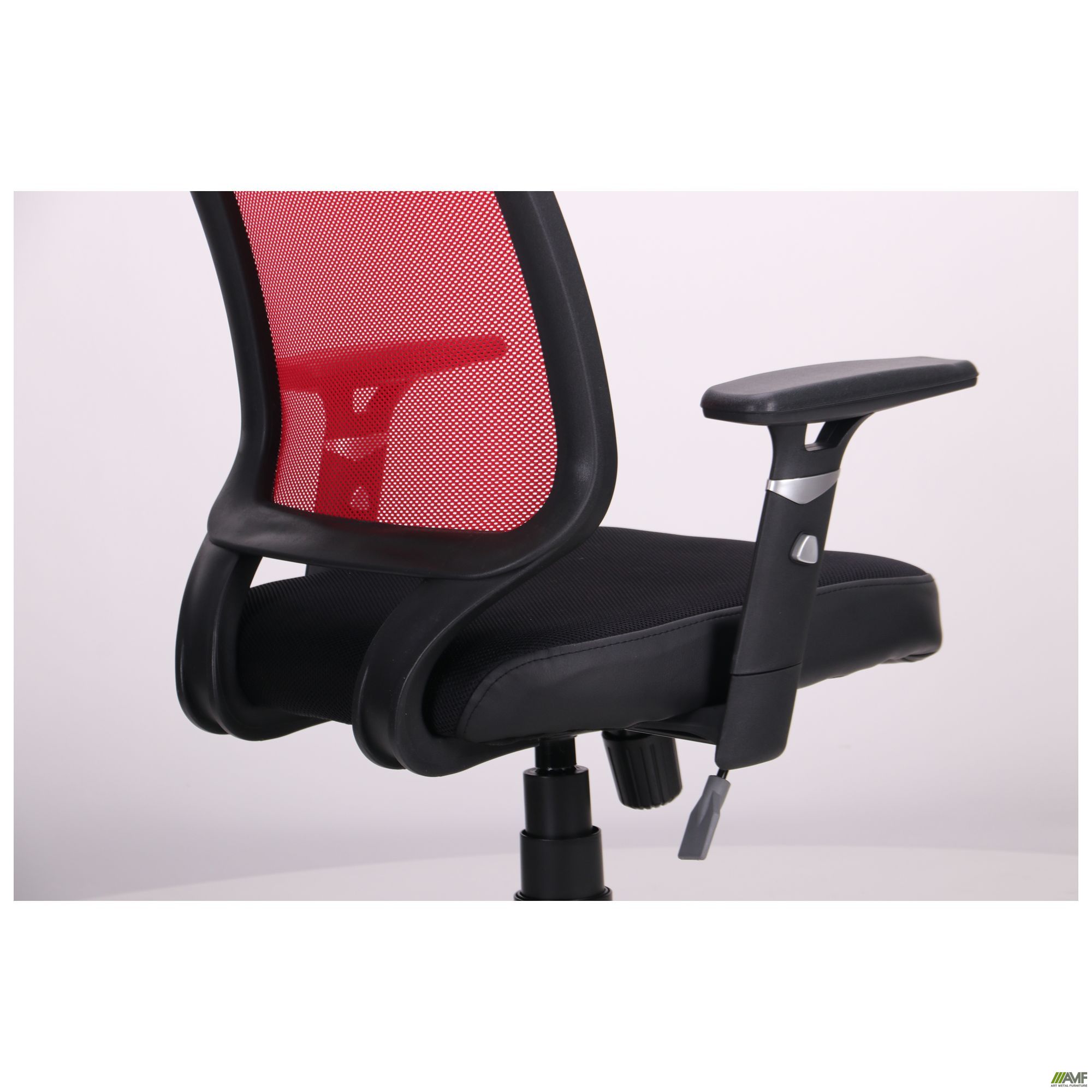 Фото 7 - Кресло Онлайн сиденье Сетка черная/спинка Сетка красная 