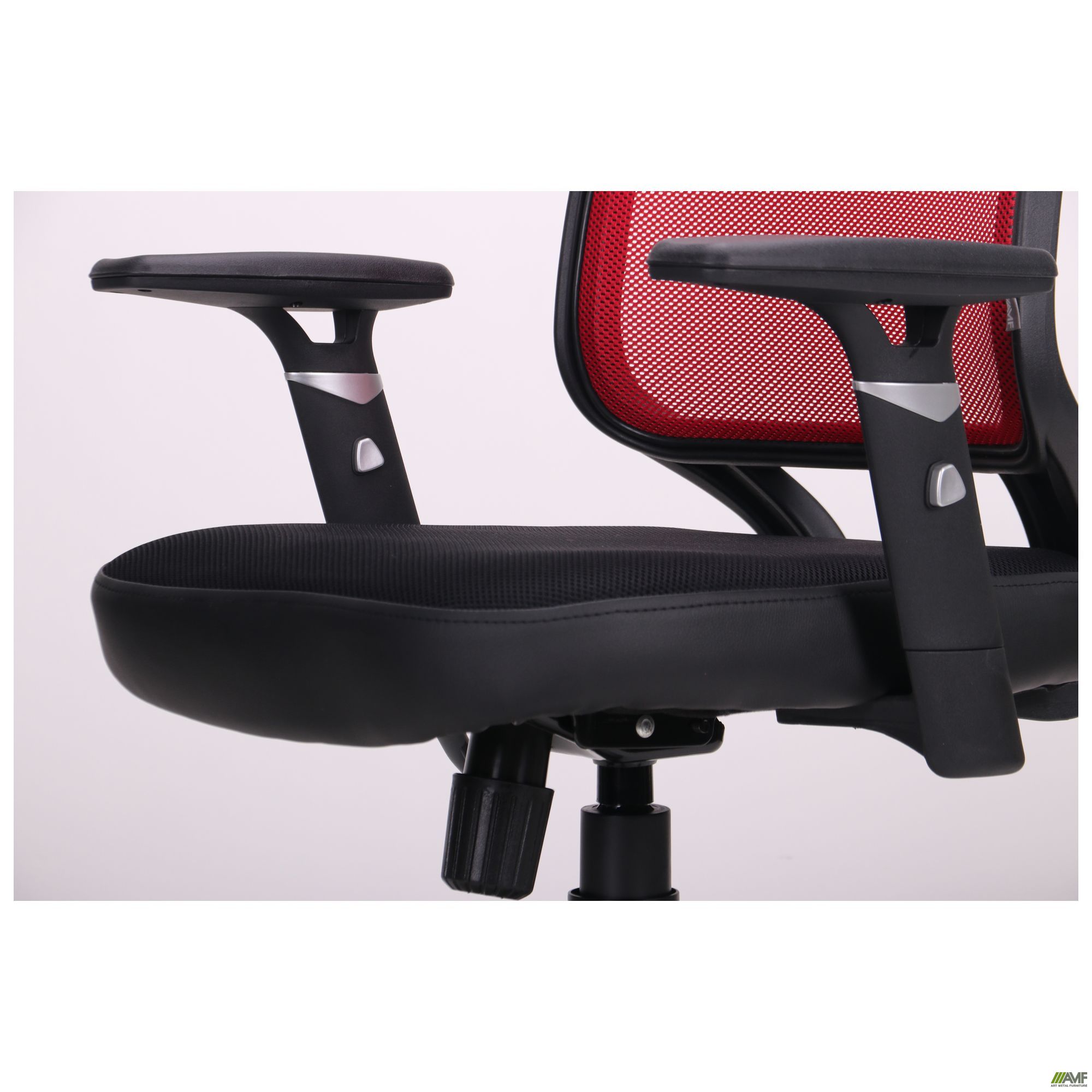 Фото 8 - Кресло Онлайн сиденье Сетка черная/спинка Сетка красная 