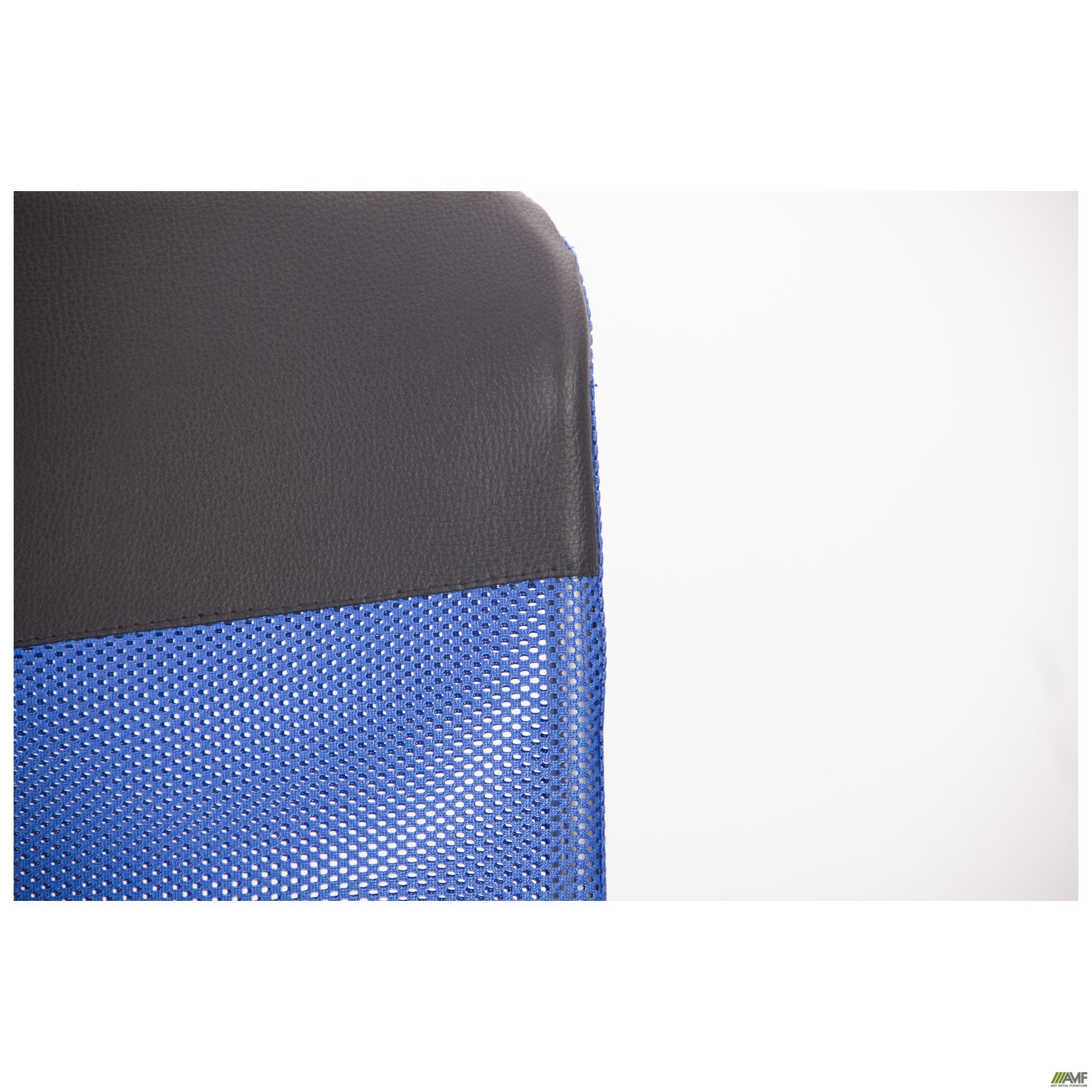 Фото 11 - Кресло Ultra сиденье А-1/спинка Сетка синяя, вставка Скаден черный 