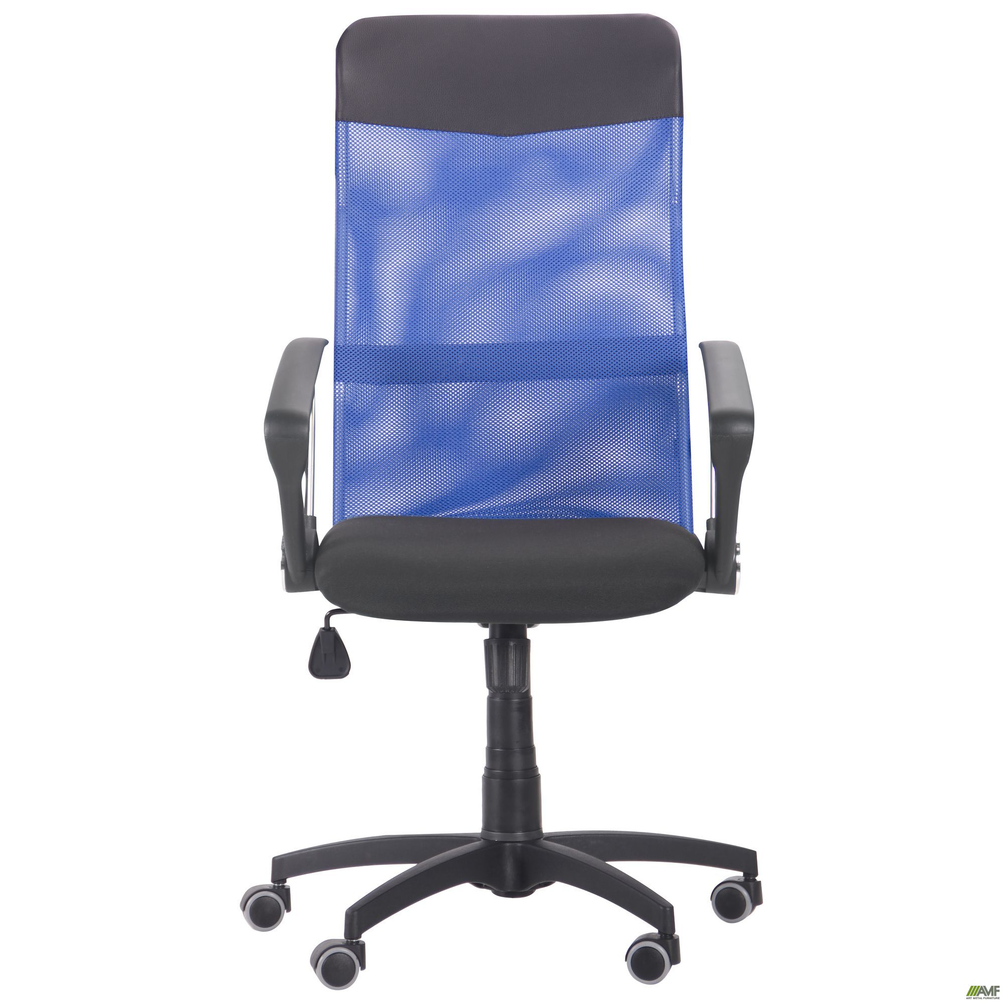 Фото 3 - Кресло Ultra сиденье А-1/спинка Сетка синяя, вставка Скаден черный 