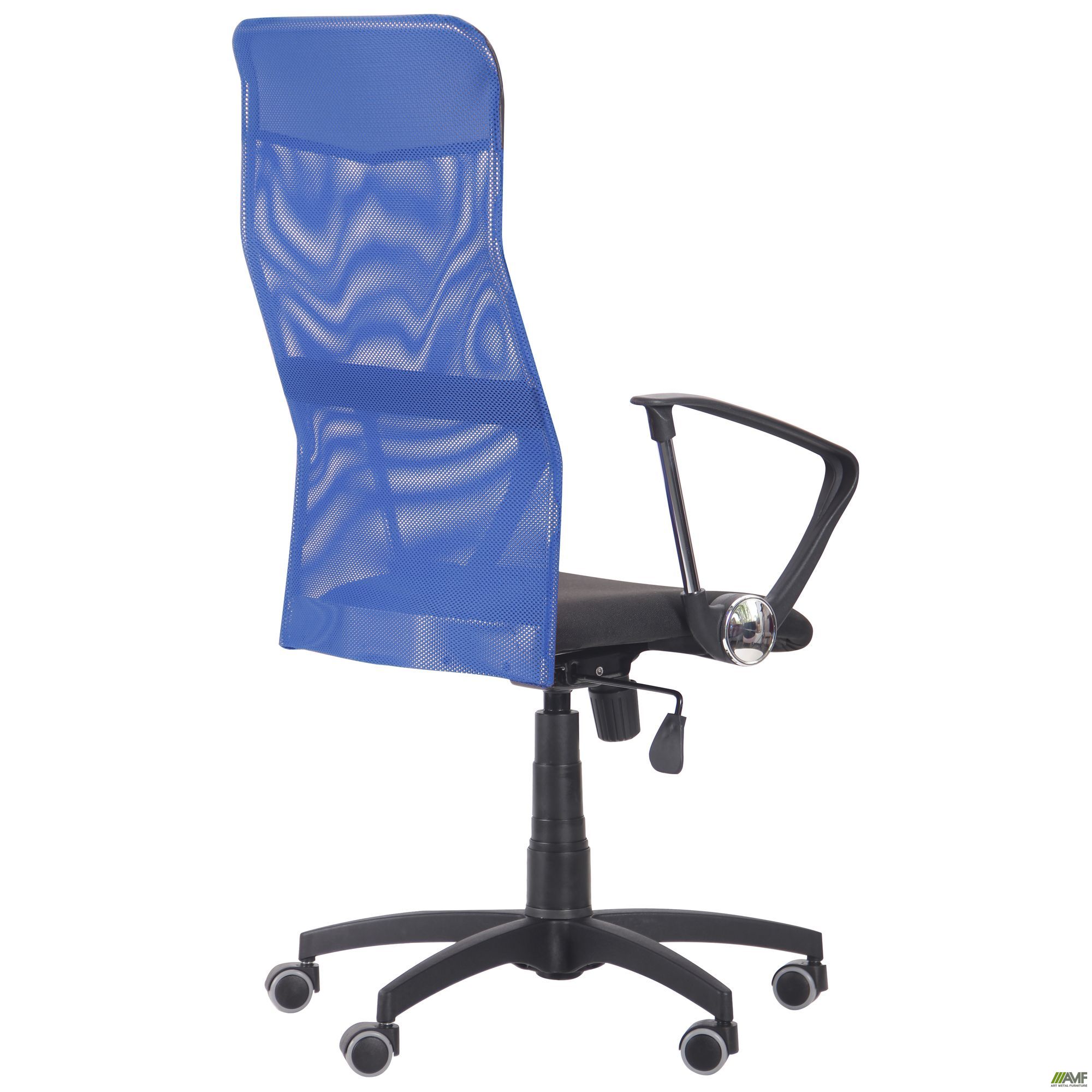 Фото 5 - Кресло Ultra сиденье А-1/спинка Сетка синяя, вставка Скаден черный 