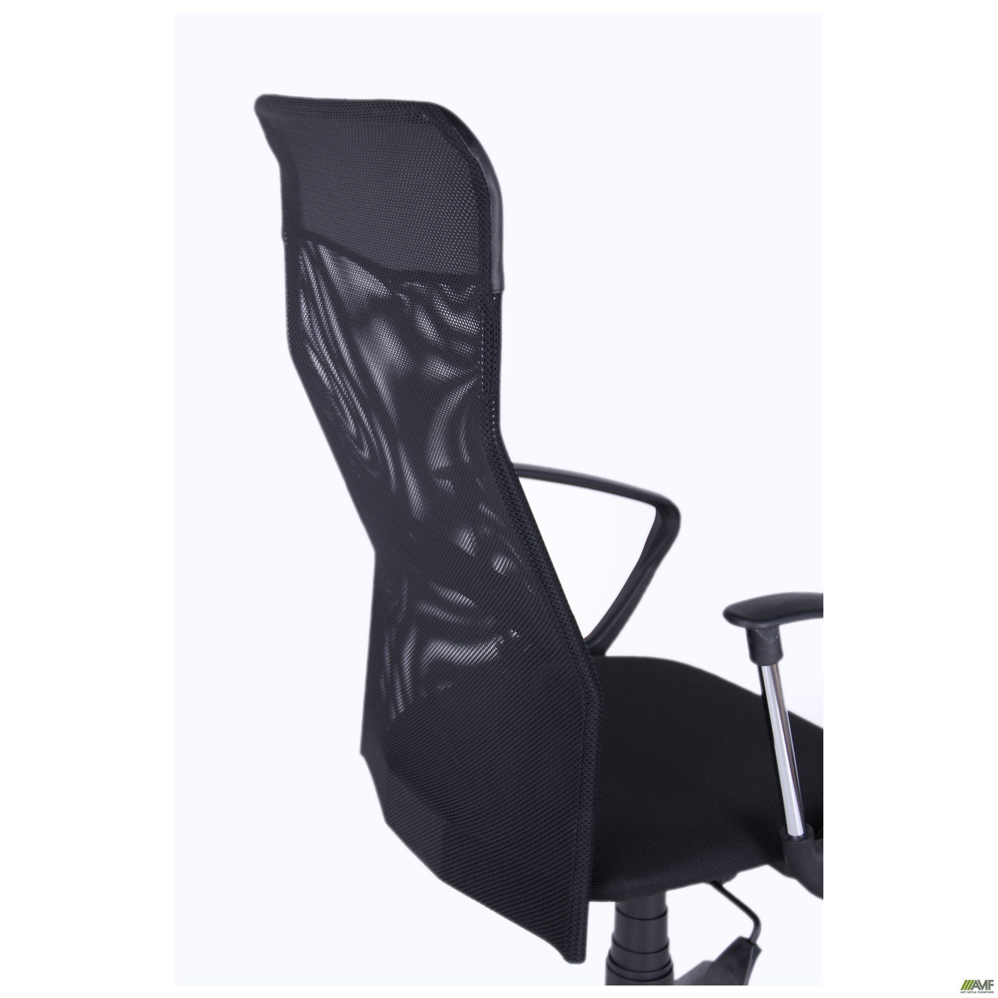 Фото 9 - Кресло Ultra сиденье А-1/спинка Сетка черная, вставка Скаден черный 