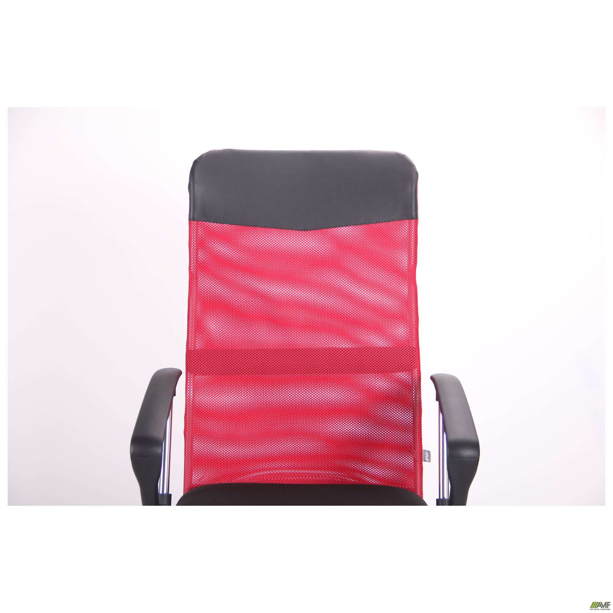 Фото 6 - Крісло Ultra Хром сидіння А-1/спинка Сітка червона, вставка Скаден чорний 