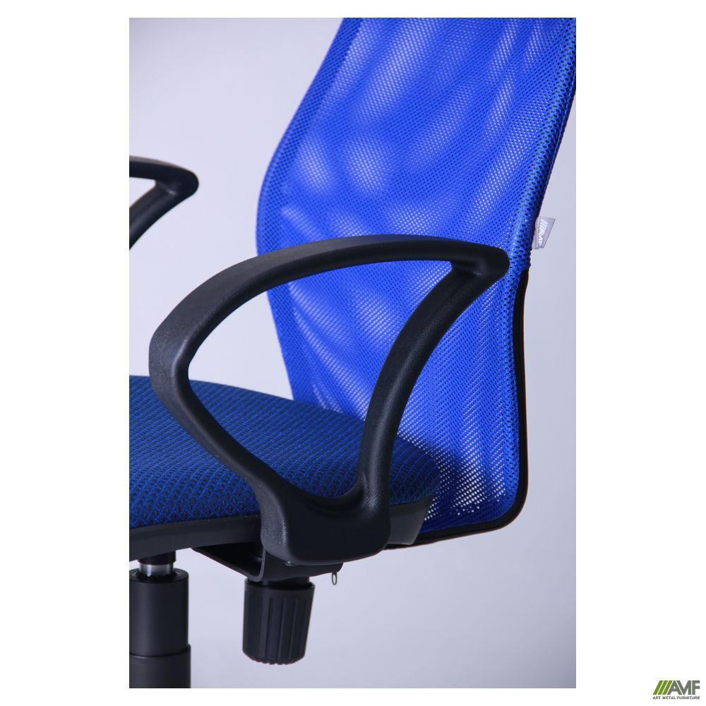 Фото 5 - Кресло Oxi/АМФ-4 сиденье Квадро-20/спинка Сетка синяя 