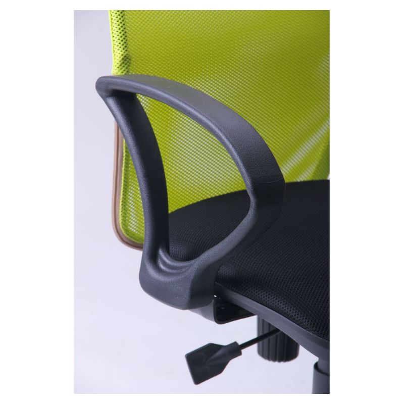 Фото 7 - Кресло Oxi/АМФ-4 сиденье Сетка черная/спинка Сетка лайм 