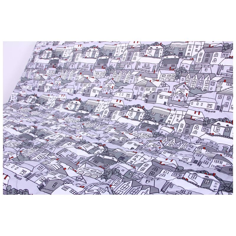 Фото 6 - Диван-кровать Ньюс механизм клик-кляк City gray с двумя подушками 