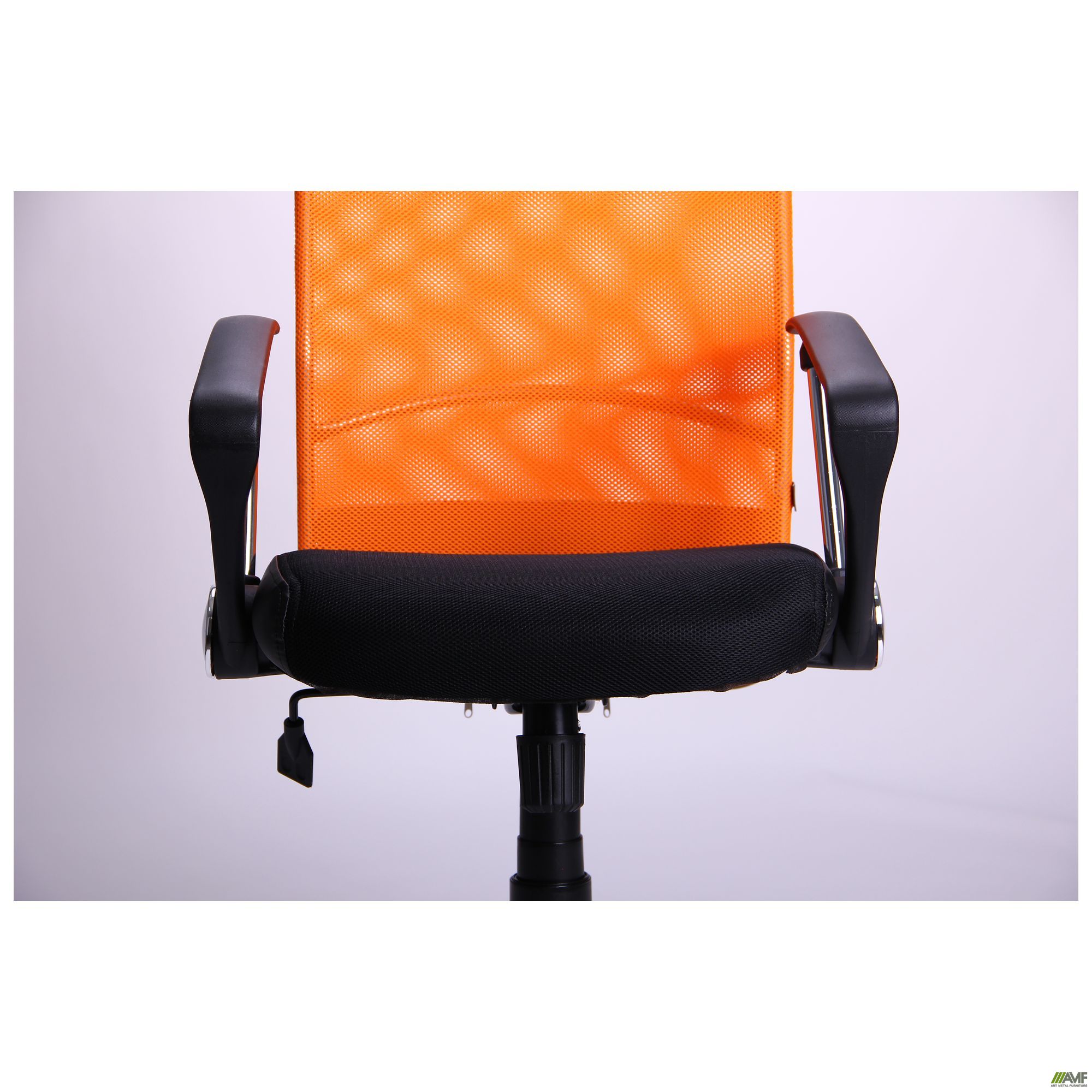 Фото 12 - Кресло АЭРО HB Line Color сиденье Сетка чёрная,Неаполь N-20/спинка Сетка оранжевая, вст.Неаполь N-20 