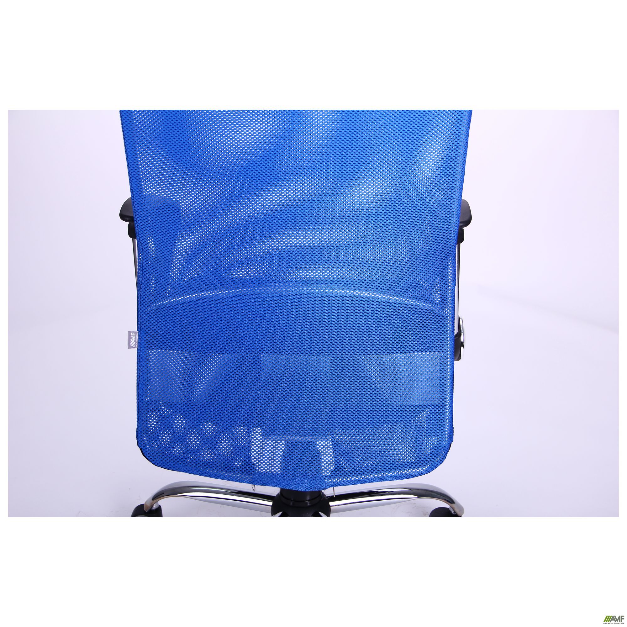 Фото 11 - Кресло АЭРО HB Line Color сиденье Сетка чёрная,Неаполь N-20/спинка Сетка синяя, вставка Неаполь N-20 