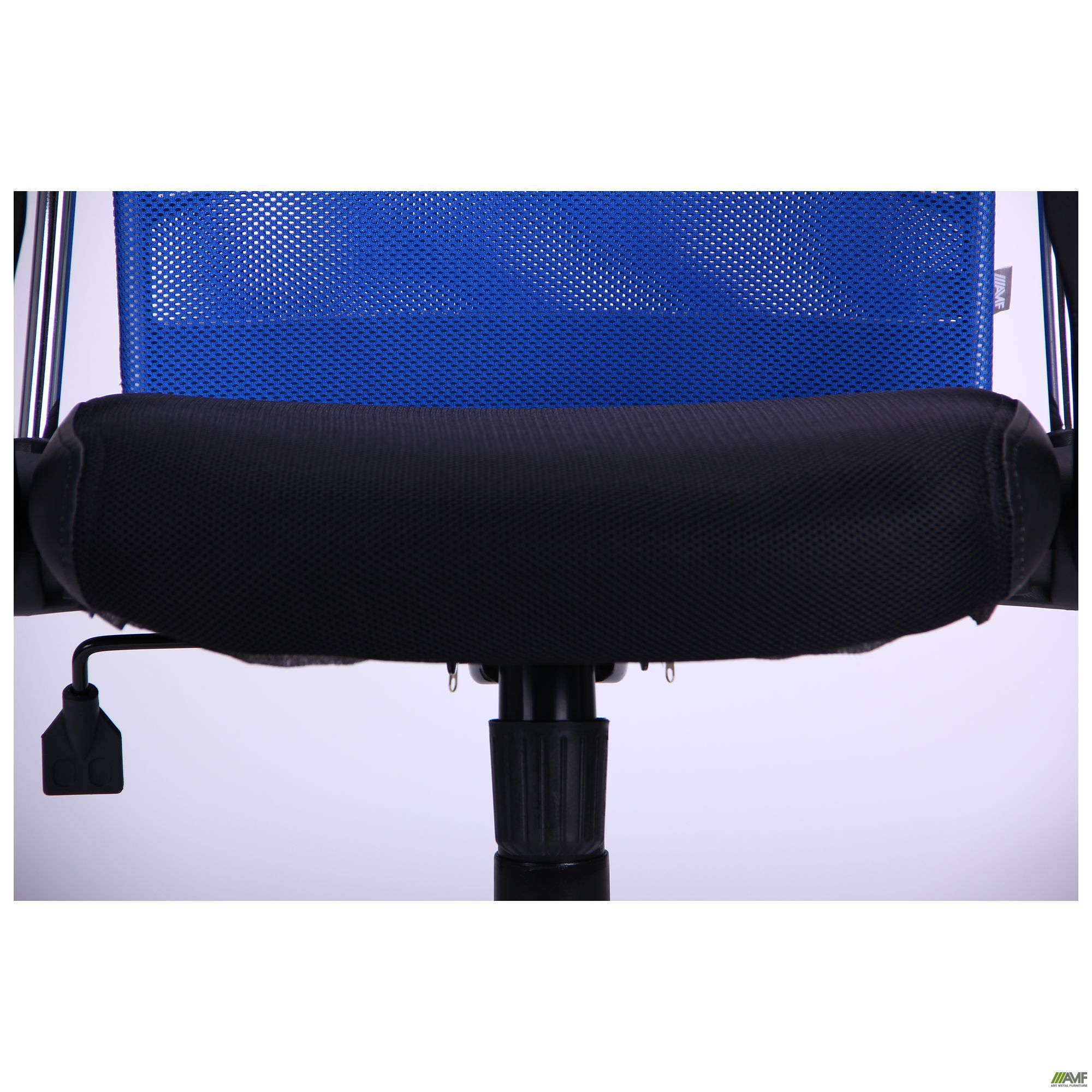 Фото 12 - Кресло АЭРО HB Line Color сиденье Сетка чёрная,Неаполь N-20/спинка Сетка синяя, вставка Неаполь N-20 