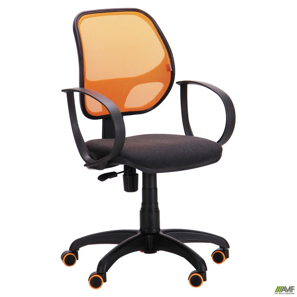 Фото 1 - Кресло Бит Color/АМФ-8 сиденье А-2/спинка Сетка оранжевая 