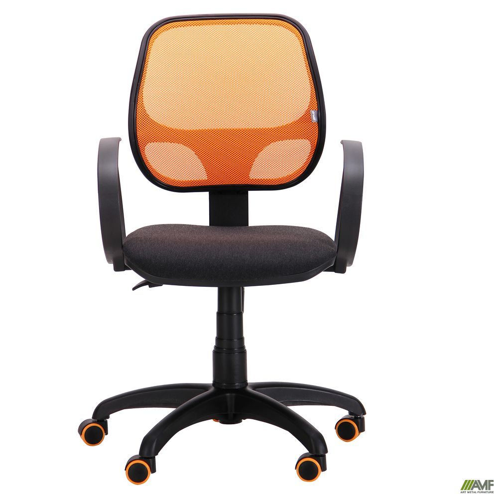 Фото 3 - Кресло Бит Color/АМФ-8 сиденье А-2/спинка Сетка оранжевая 