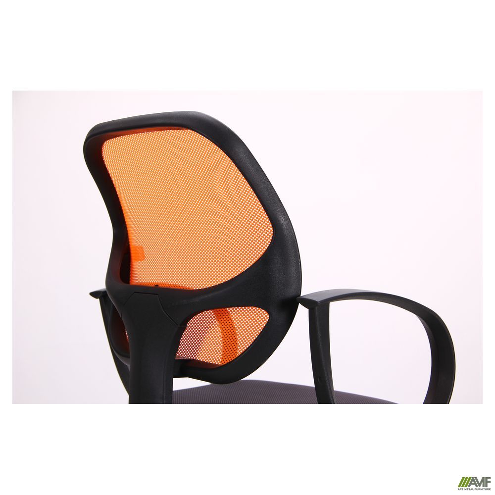 Фото 12 - Кресло Бит Color/АМФ-8 сиденье Сетка серая/спинка Сетка оранжевая 