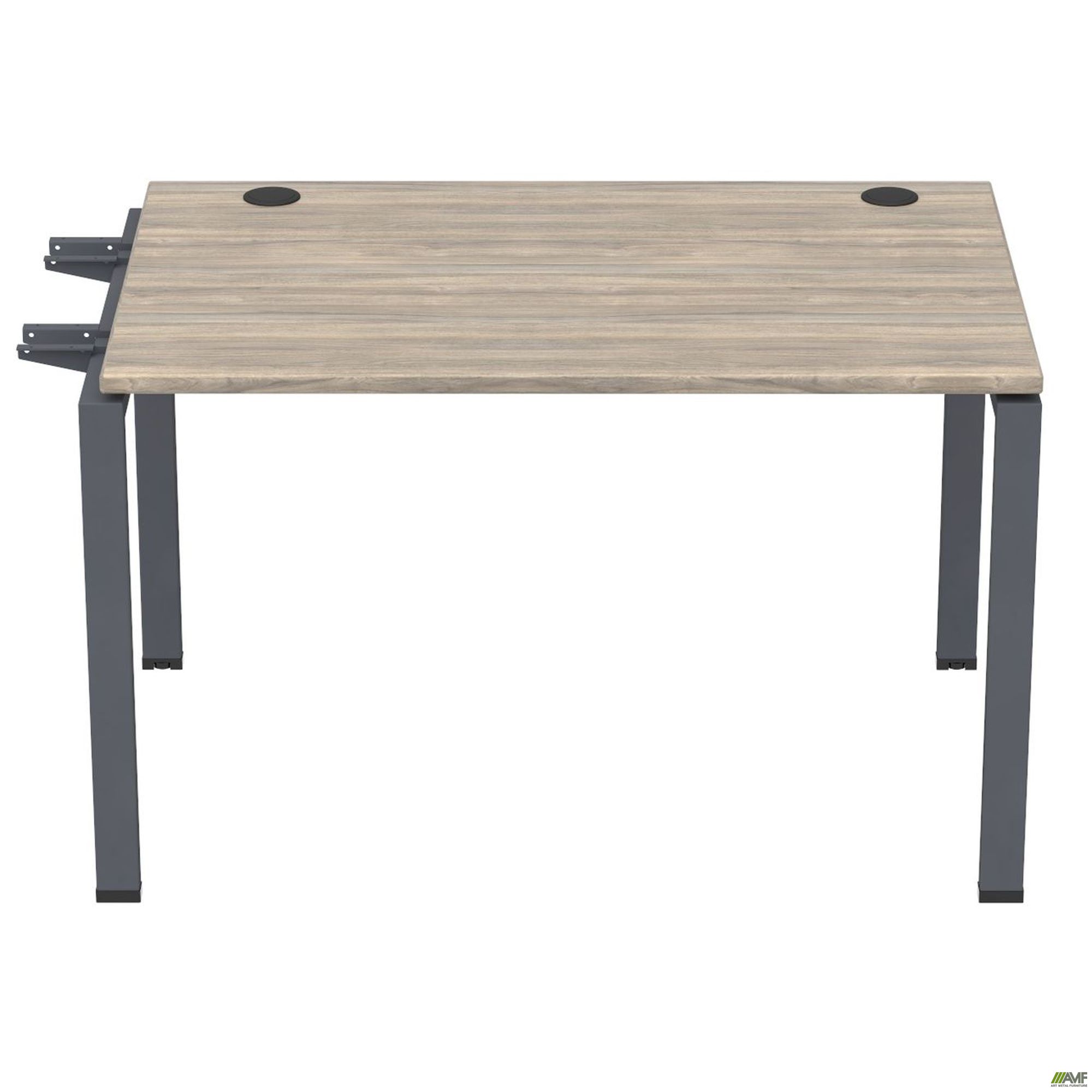 Фото 2 - Элемент стола составного с кронштейнами одинар. SIG-340 (1000х800х750мм) Черный графит/Вяз Либерти 
