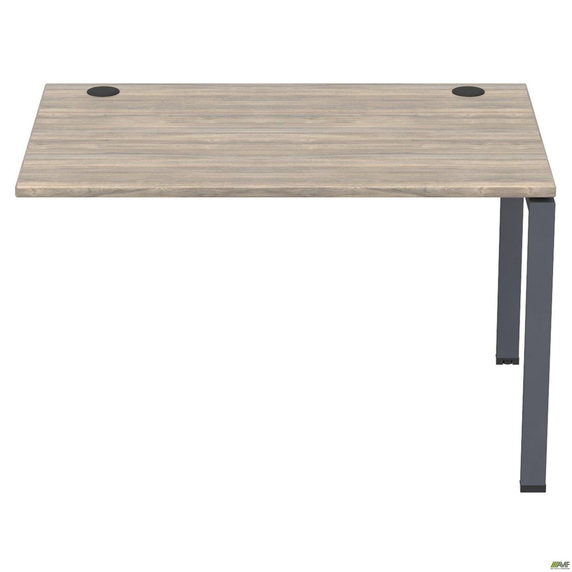 Фото 2 - Элемент стола составного с укороченными перемычками SIG-363 (1587х800х750мм) Черный графит/Вяз Либер 