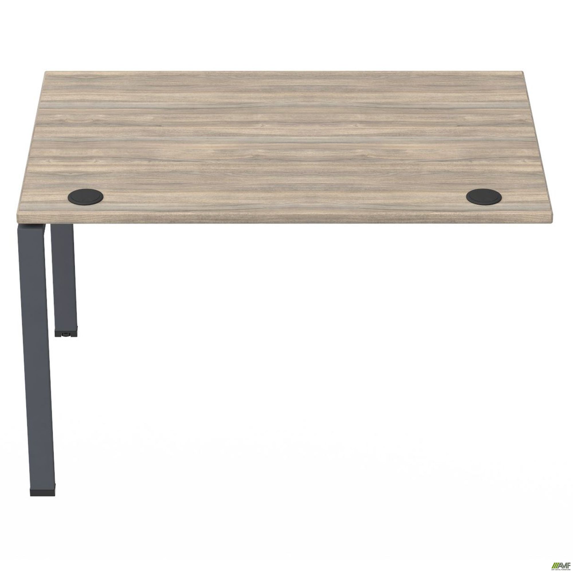 Фото 4 - Элемент стола составного с укороченными перемычками SIG-363 (1587х800х750мм) Черный графит/Вяз Либер 