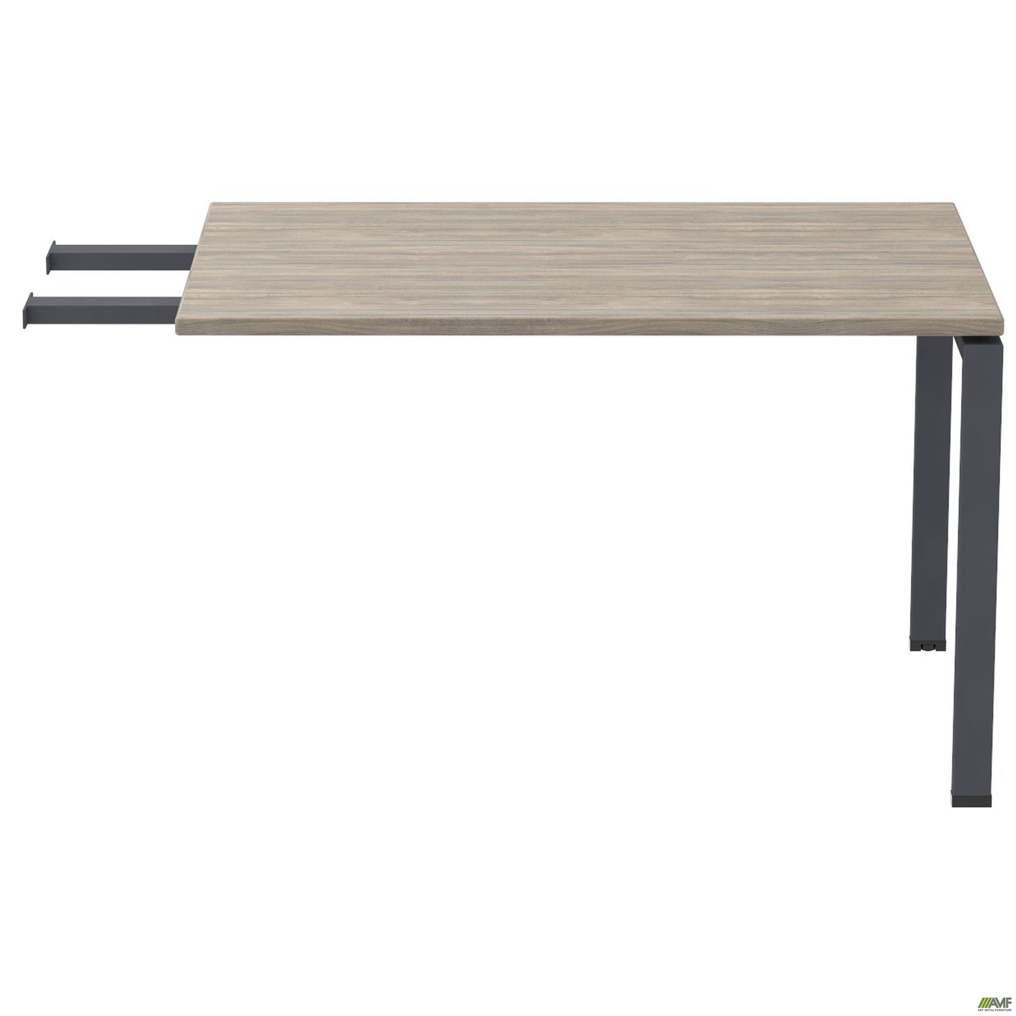 Фото 2 - Элемент стола составного с удлиненными перемычками SIG-370 (800х800х750мм) Черный графит/Вяз Либерти 