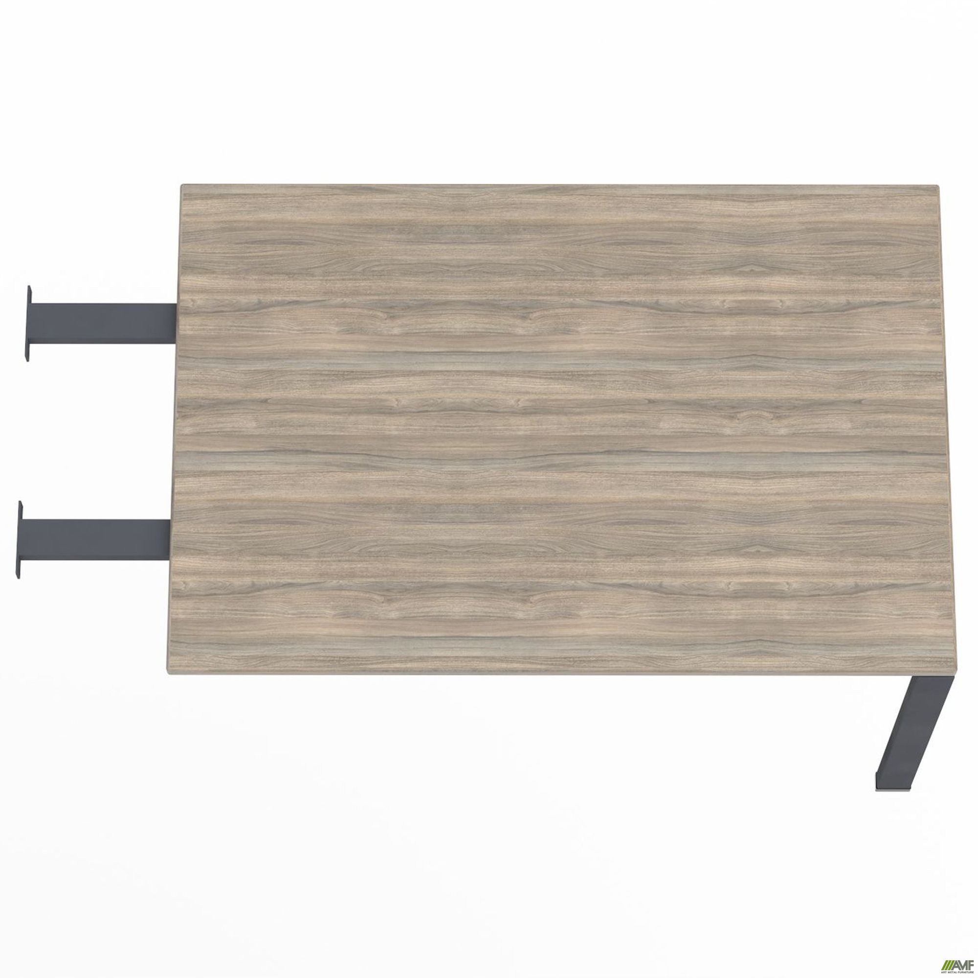 Фото 5 - Элемент стола составного с удлиненными перемычками SIG-370 (800х800х750мм) Черный графит/Вяз Либерти 