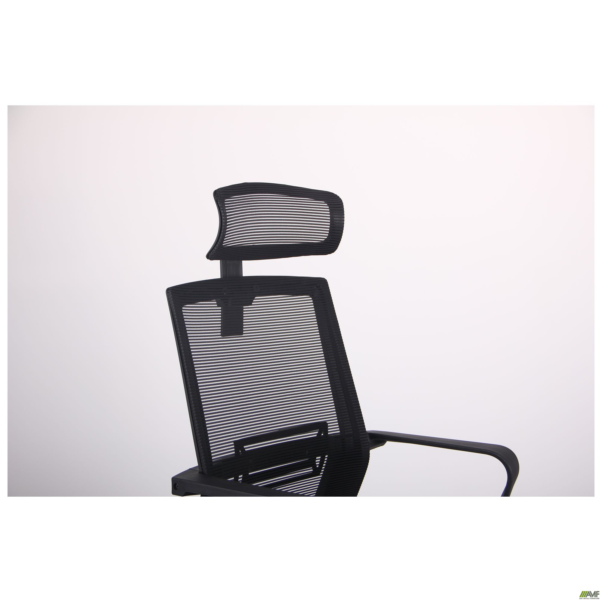 Фото 6 - Кресло Neon HR сиденье Саванна nova Black 19/спинка Сетка черная 
