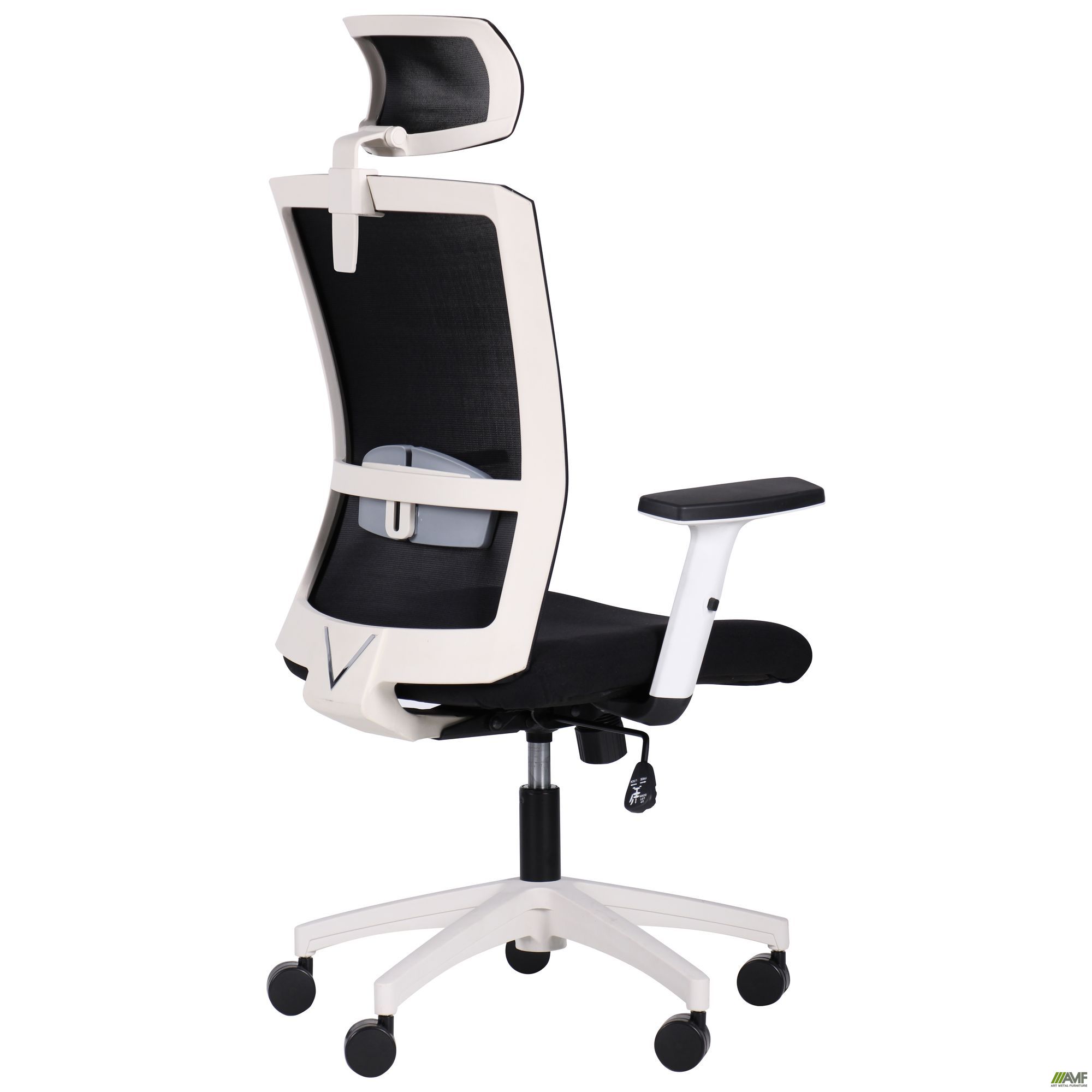 Фото 5 - Кресло Uran White HR сиденье Сидней-07/спинка Сетка HY-100 черная 