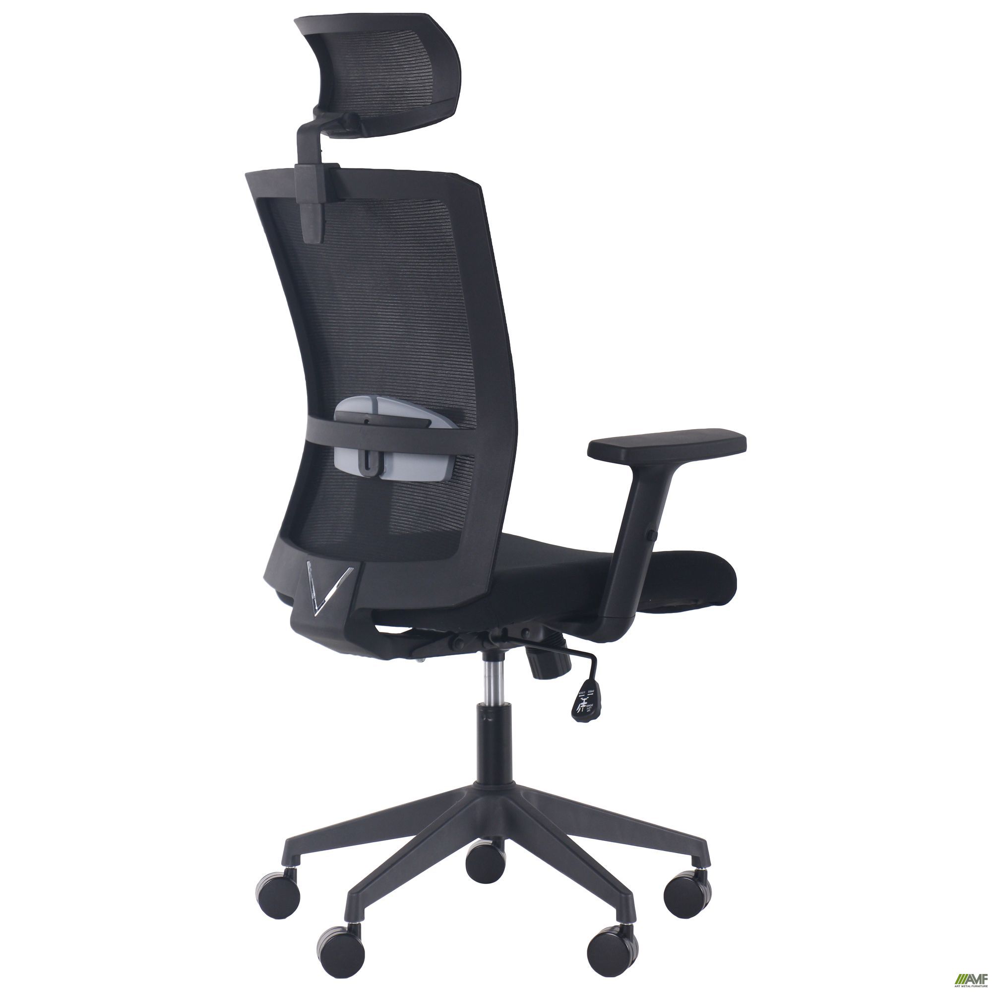 Фото 5 - Кресло Uran Black HR сиденье Нест-01 черная/спинка Сетка SL-00 черная 