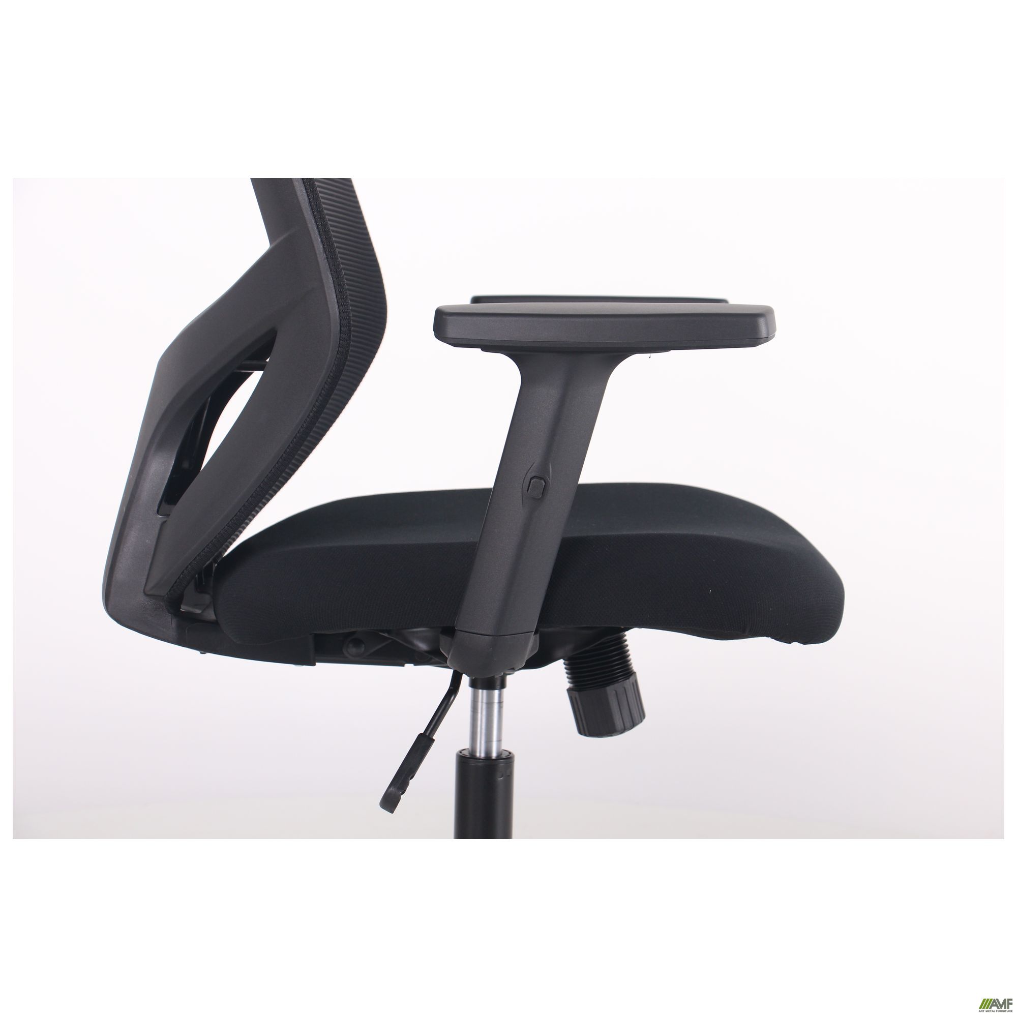 Фото 15 - Кресло Lead Black HR сиденье Нест-01 черная/спинка Сетка SL-00 черная 