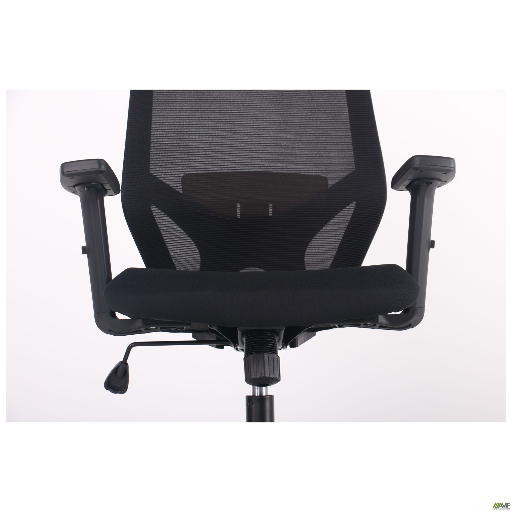 Фото 9 - Кресло Lead Black HR сиденье Нест-01 черная/спинка Сетка SL-00 черная 