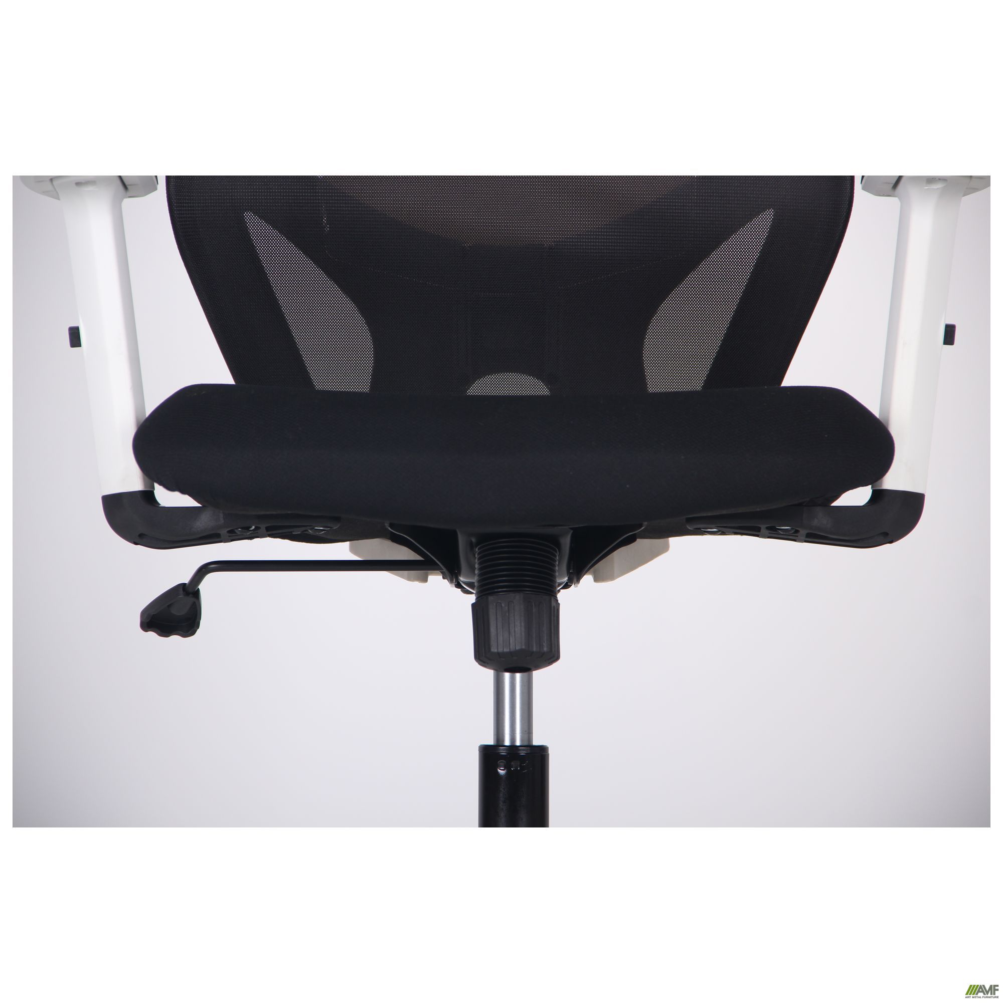 Фото 9 - Кресло Lead White HR сиденье Нест-01 черная/спинка Сетка HY-100 черная 