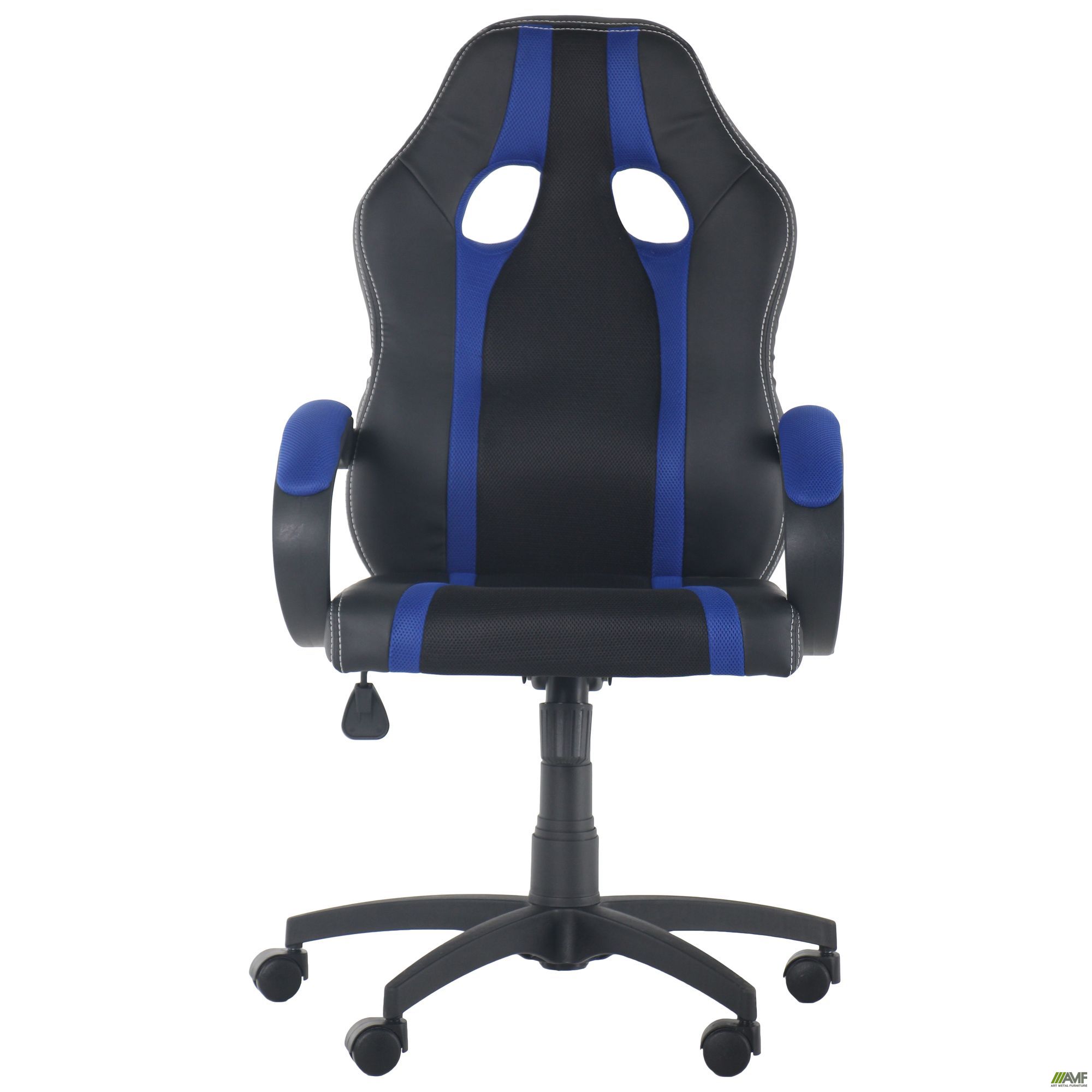Фото 3 - Кресло Shift Неаполь N-20/Сетка черная, вставки Сетка синяя 