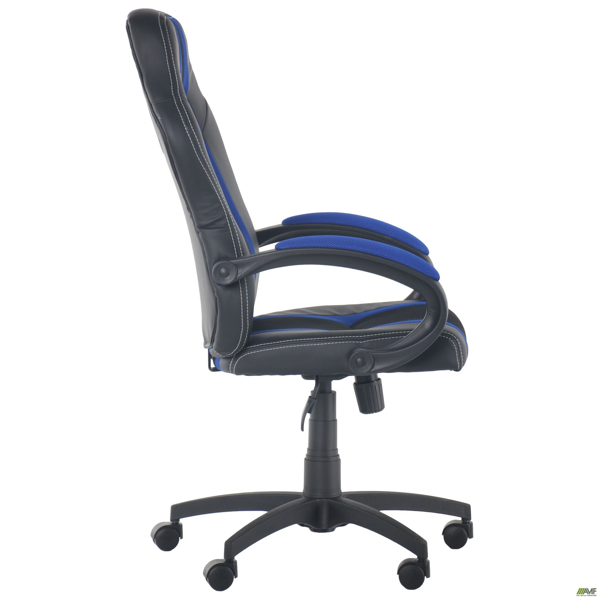 Фото 4 - Кресло Shift Неаполь N-20/Сетка черная, вставки Сетка синяя 