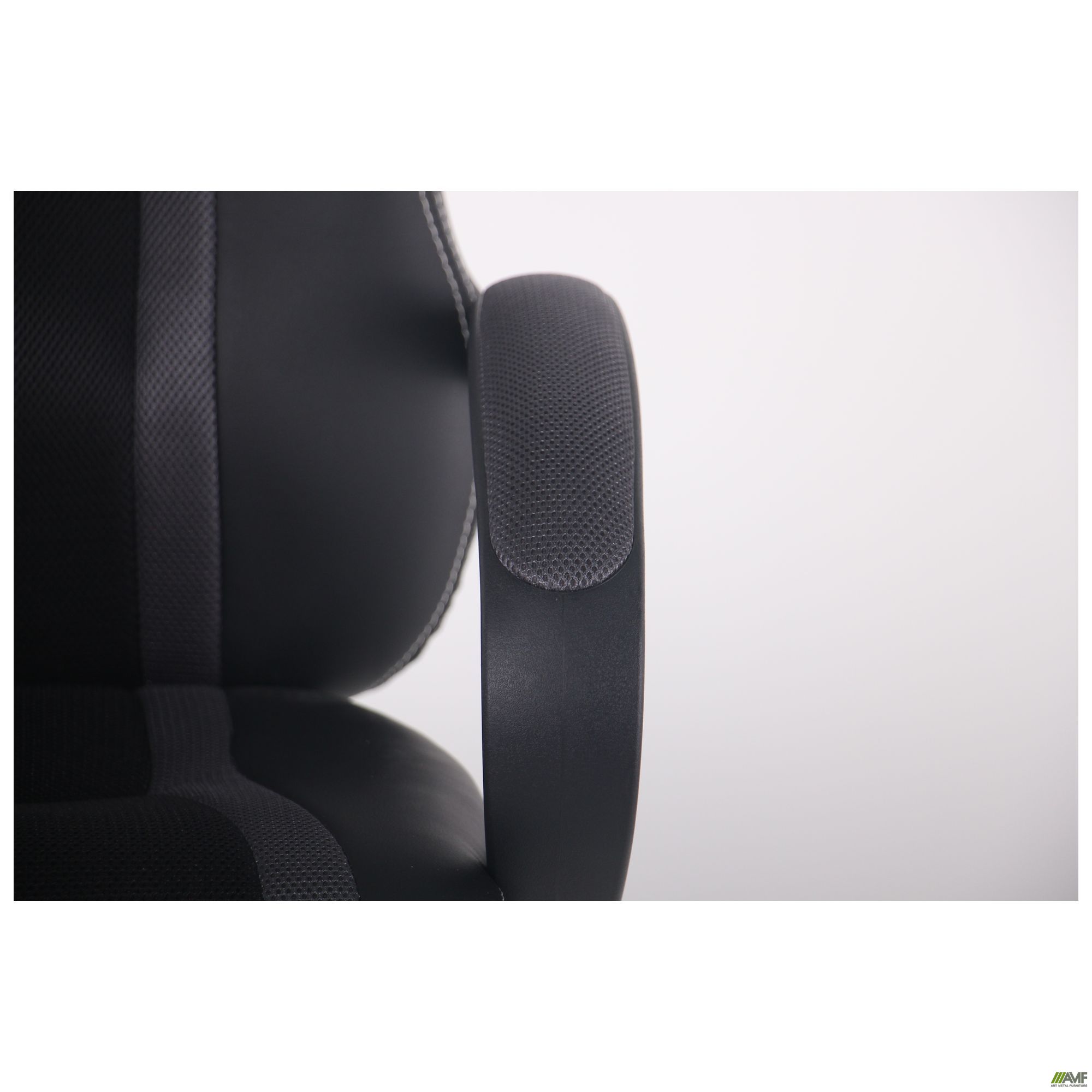 Фото 11 - Кресло Shift Неаполь N-20/Сетка черная, вставки Сетка серая 