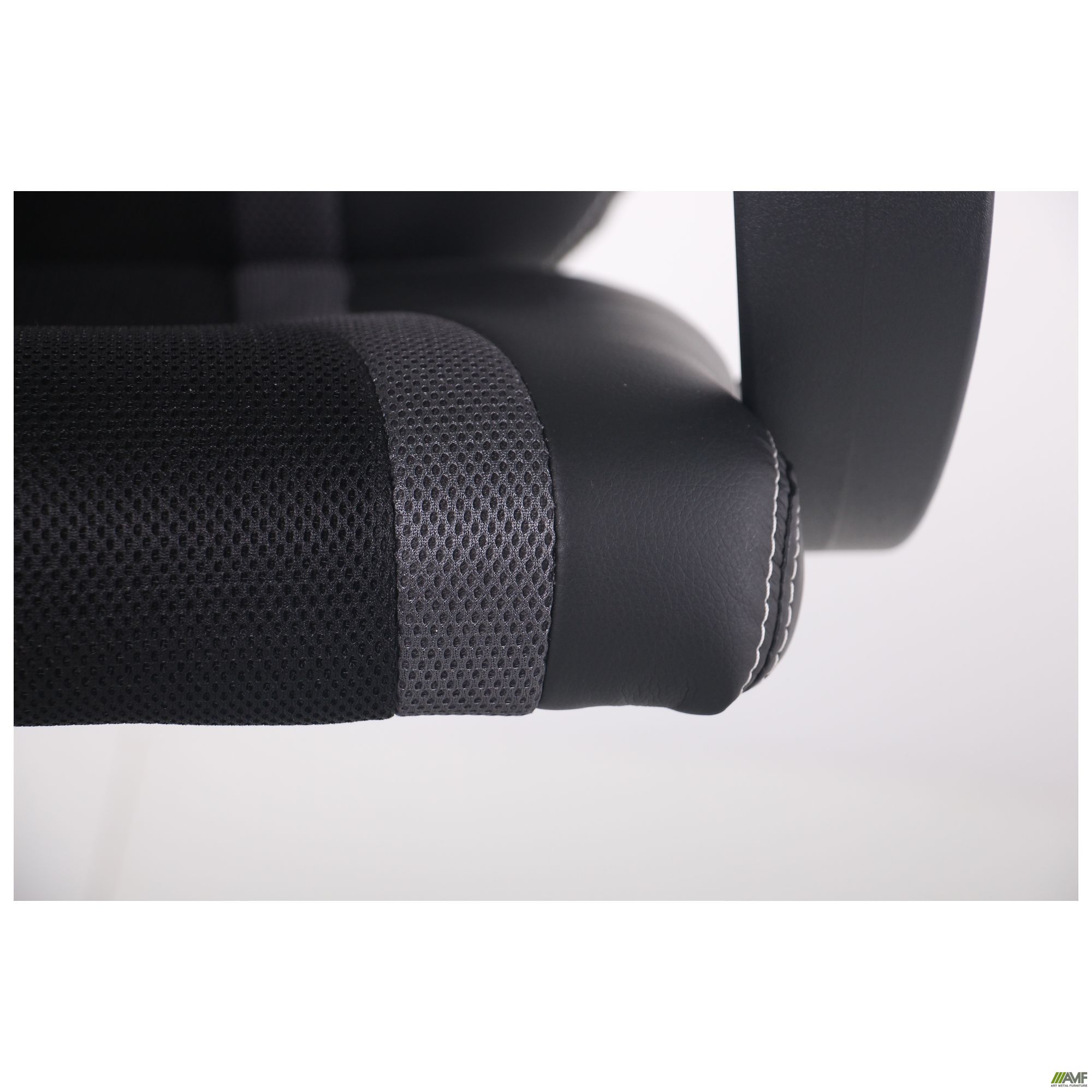 Фото 12 - Кресло Shift Неаполь N-20/Сетка черная, вставки Сетка серая 