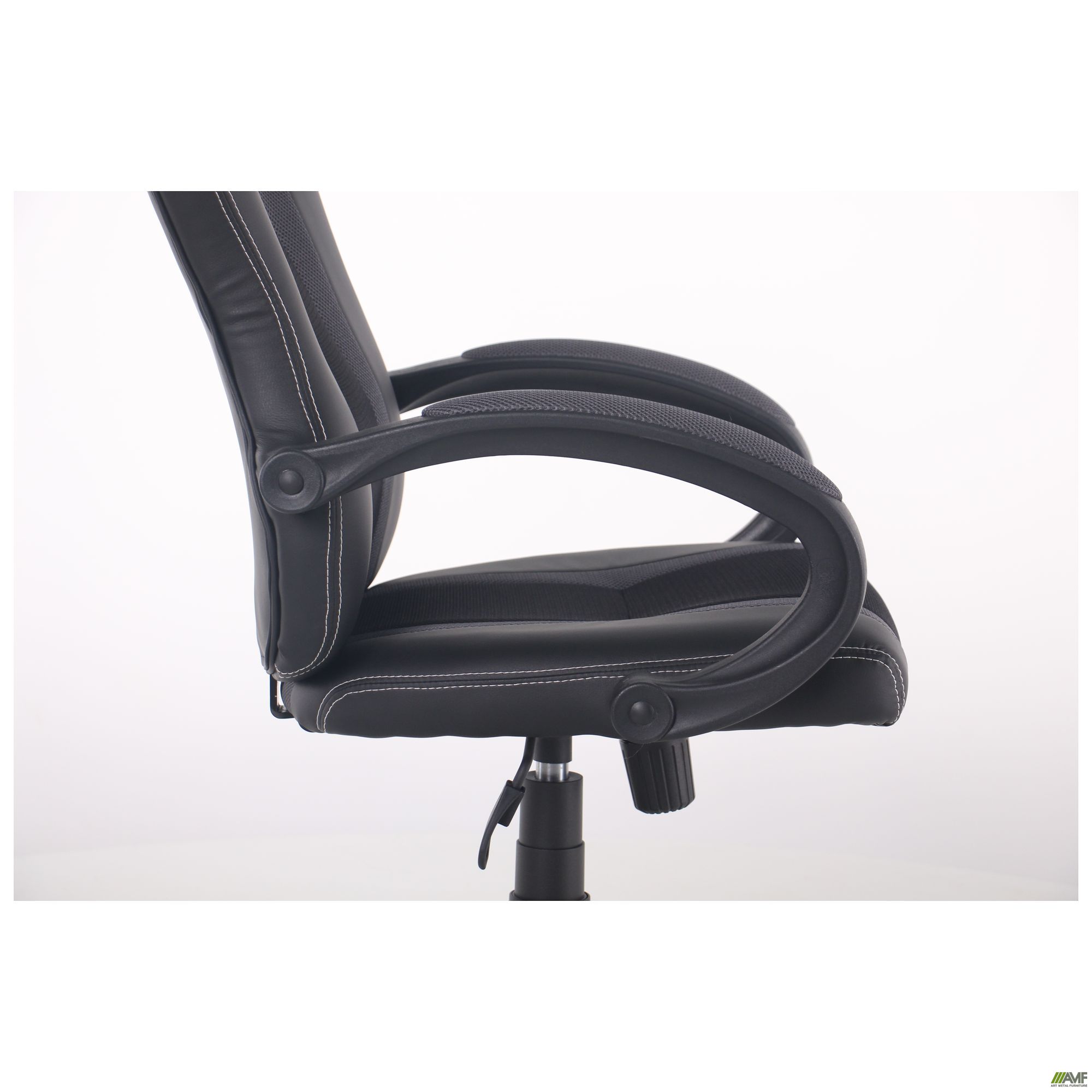 Фото 17 - Крісло Shift Неаполь N-20/Сітка чорна, вставки Сітка сіра 