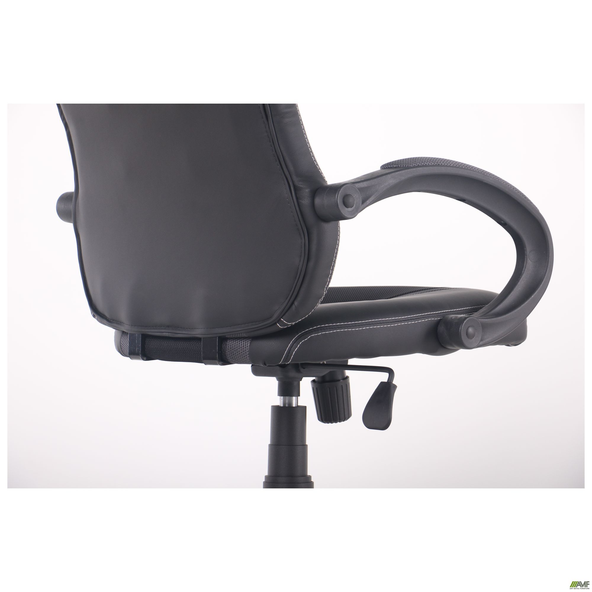 Фото 19 - Крісло Shift Неаполь N-20/Сітка чорна, вставки Сітка сіра 
