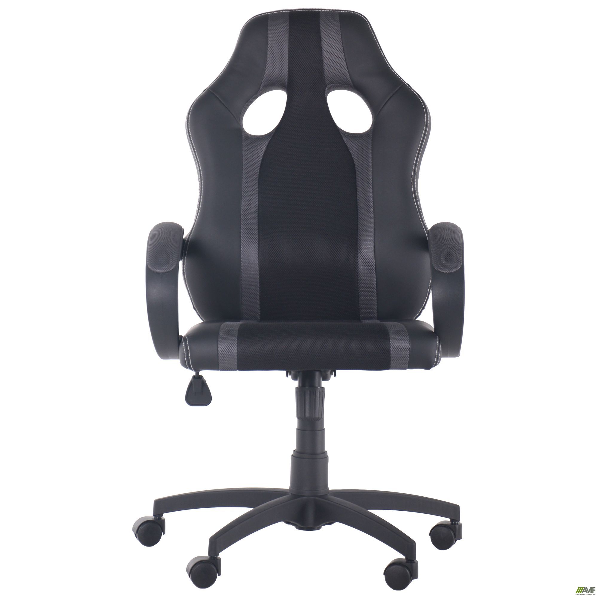 Фото 3 - Кресло Shift Неаполь N-20/Сетка черная, вставки Сетка серая 