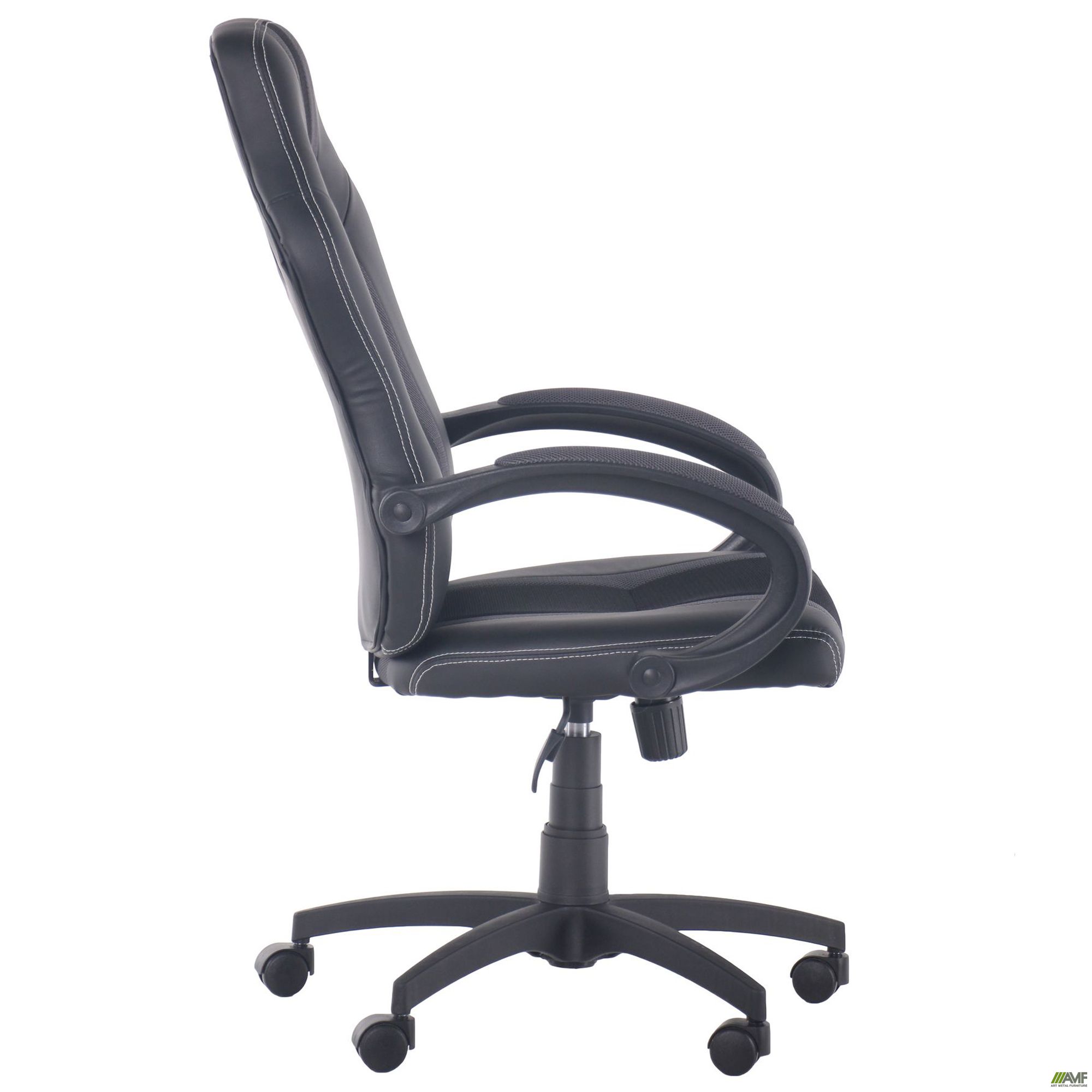 Фото 4 - Кресло Shift Неаполь N-20/Сетка черная, вставки Сетка серая 