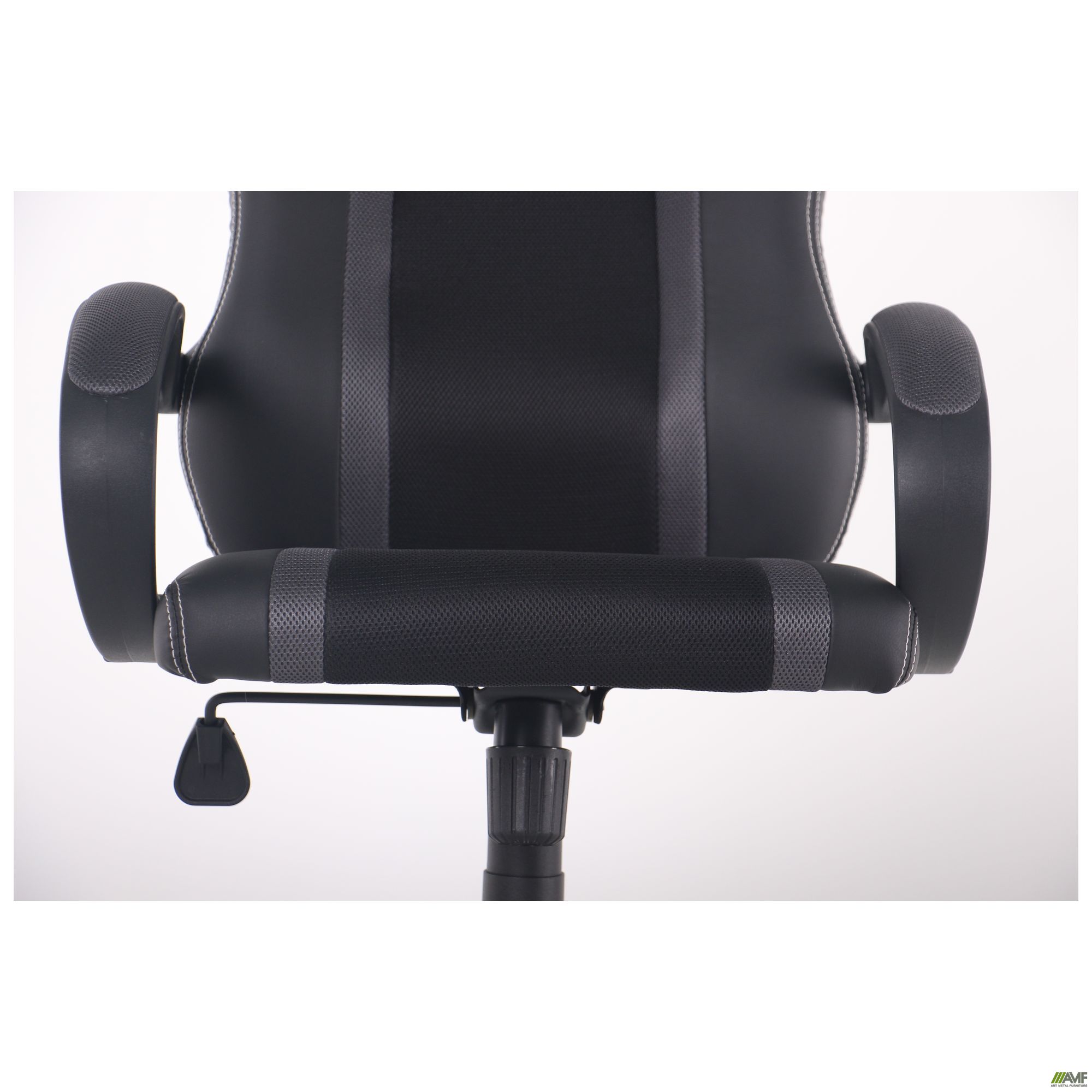 Фото 9 - Кресло Shift Неаполь N-20/Сетка черная, вставки Сетка серая 