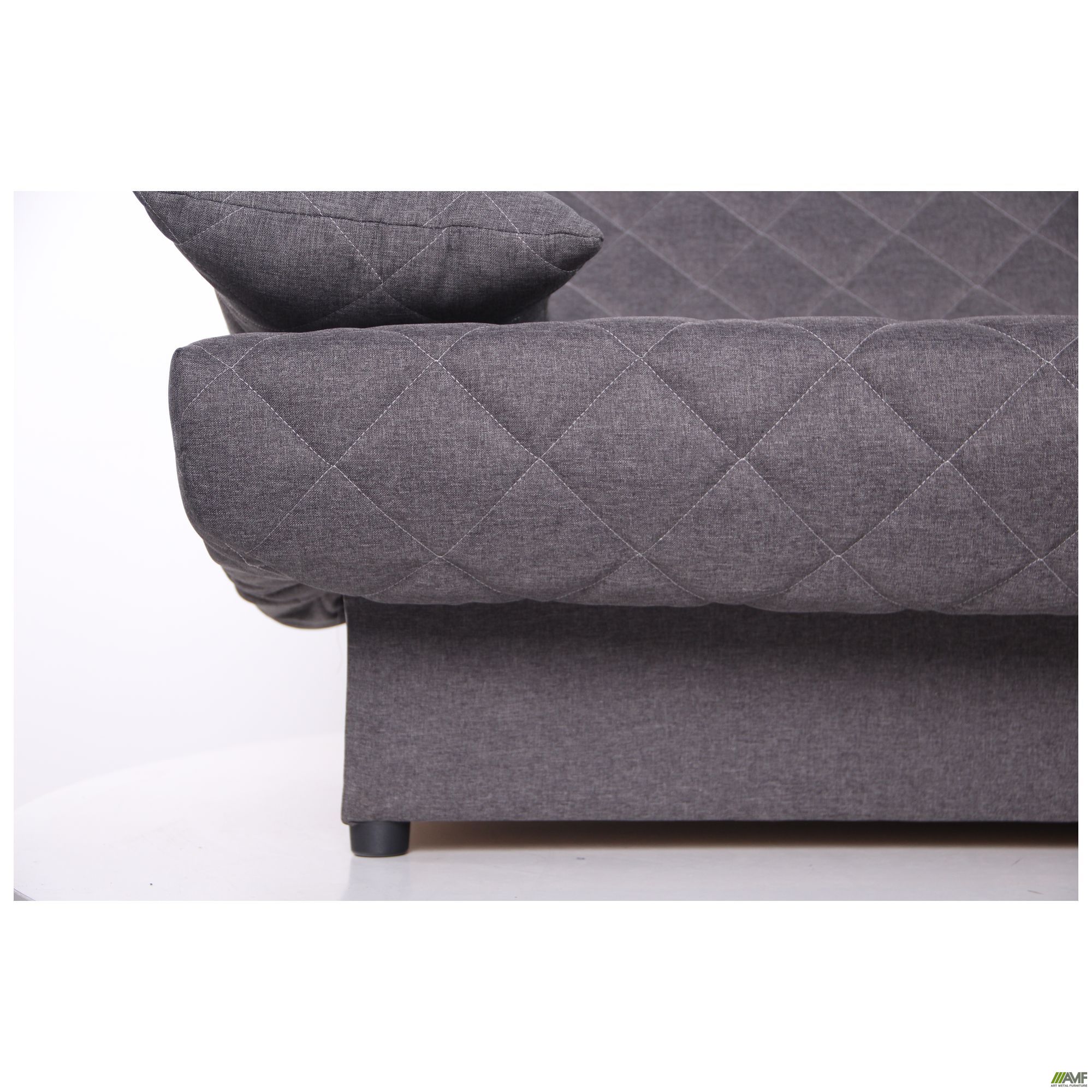 Фото 12 - Диван Ньюс механизм клик-кляк Саванна Нова 14 DK. Grey с двумя подушками со штрихкодом EAN 